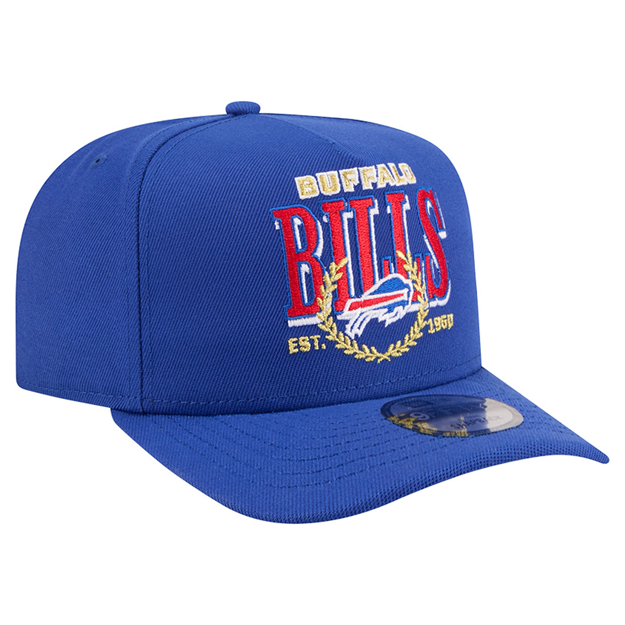 Men's New Era Royal Buffalo Bills Laurel A-Frame 9FIFTY Snapback Hat