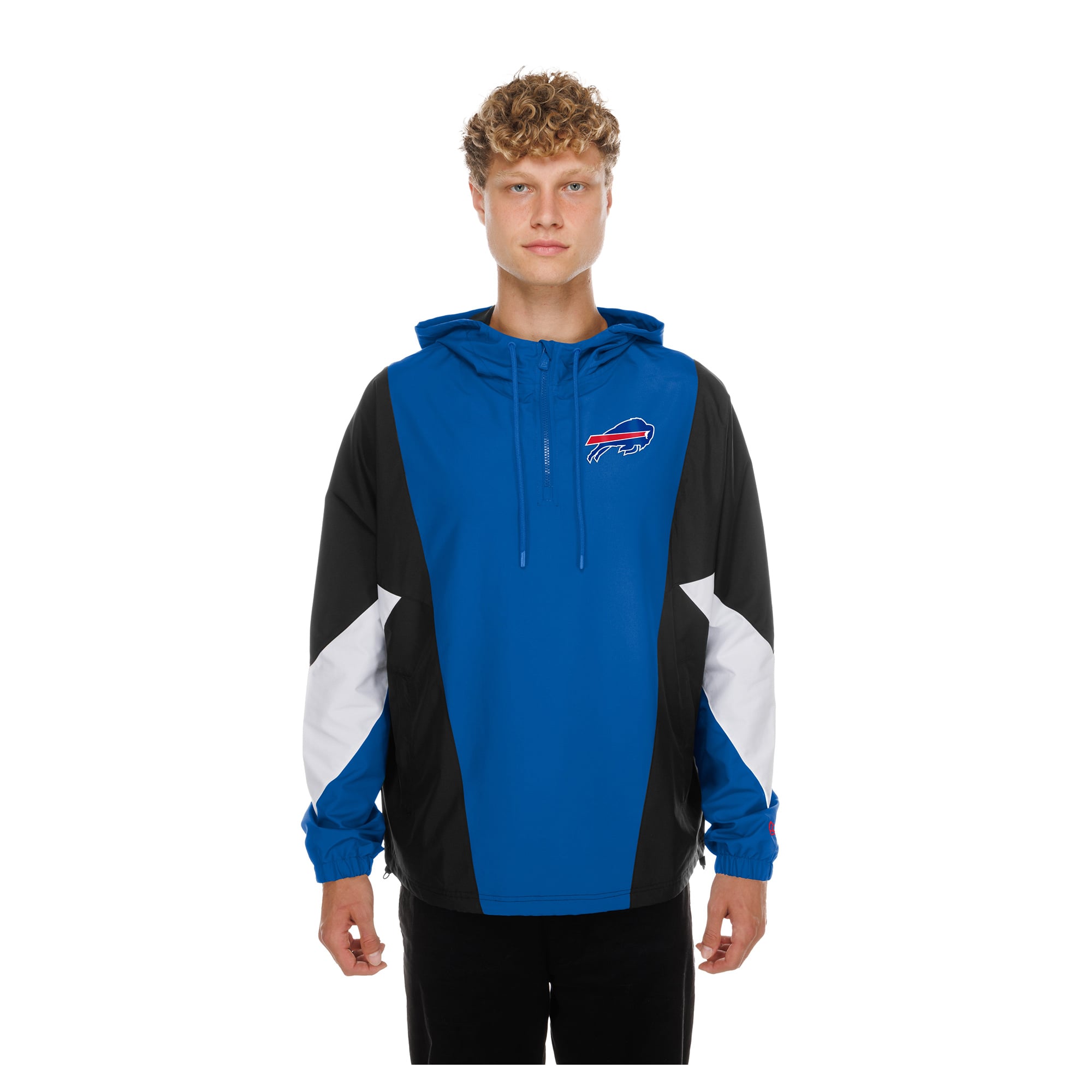 Men's New Era  Royal Buffalo Bills Quarter-Zip Windbreaker Jacket