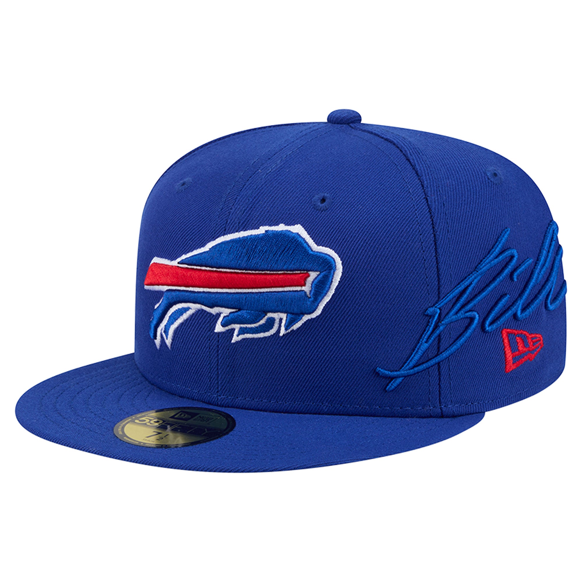 Casquette ajustée New Era Royal Buffalo Bills Side Script 59FIFTY pour homme