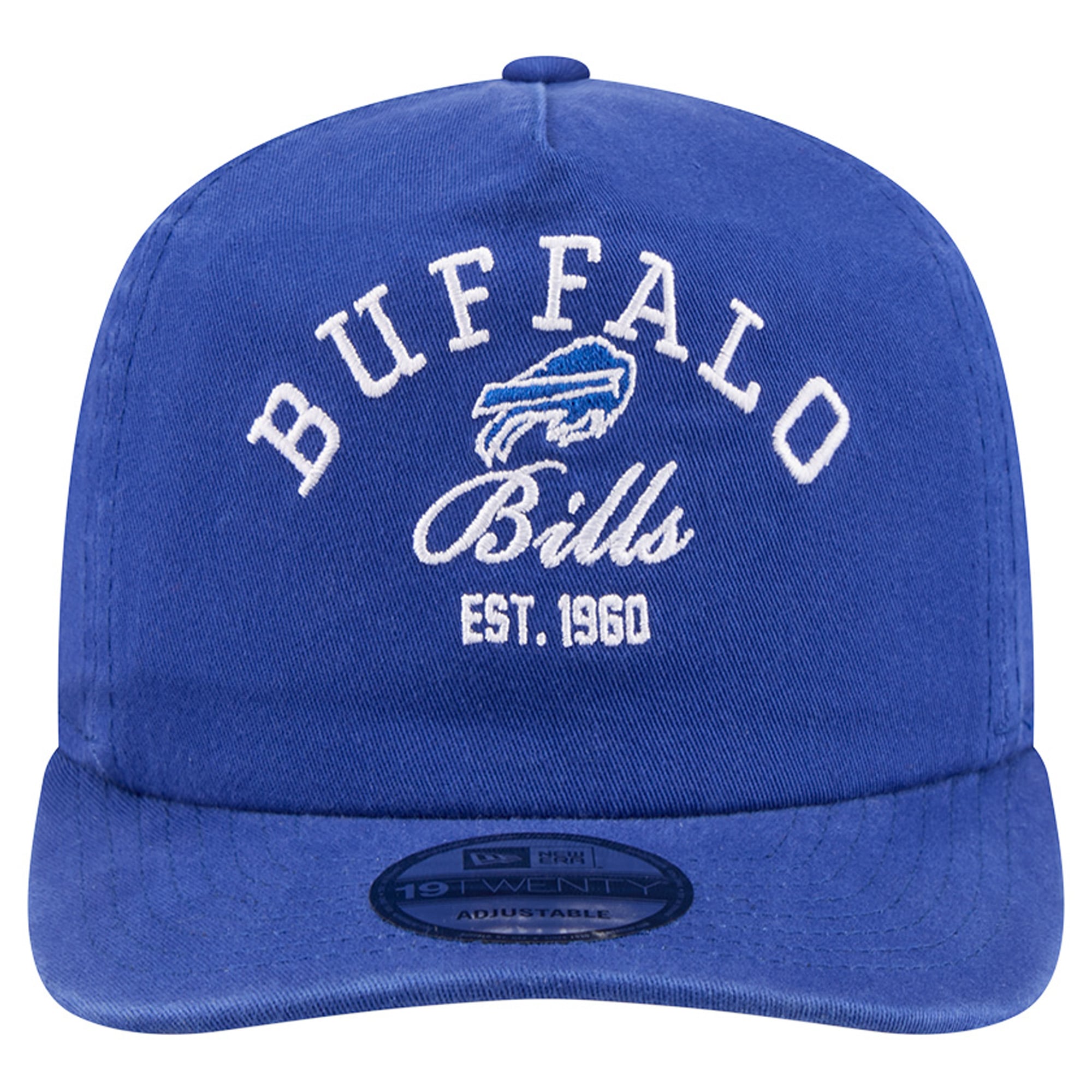 Men's New Era Royal Buffalo Bills Stacked 19TWENTY Adjustable Hat