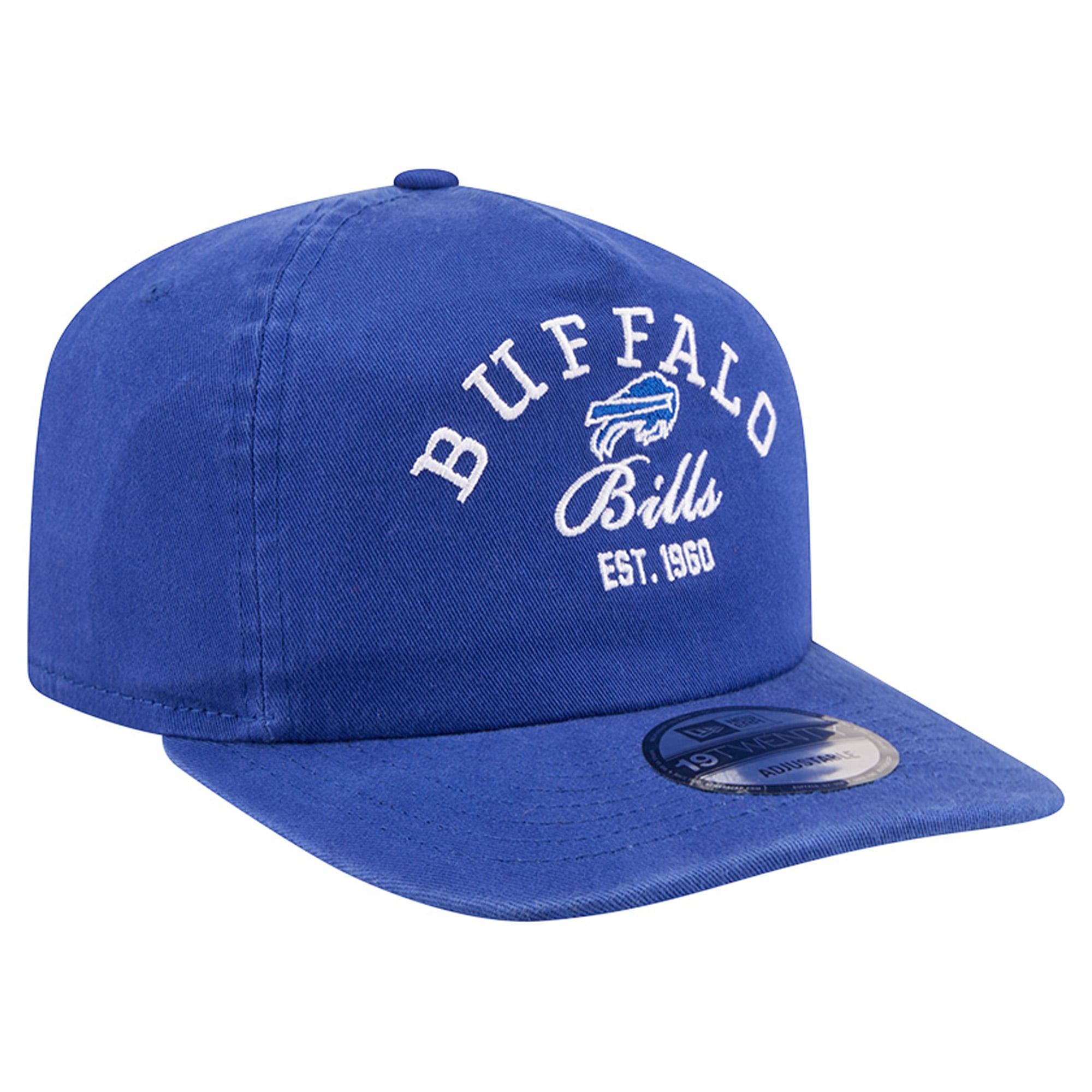 Men's New Era Royal Buffalo Bills Stacked 19TWENTY Adjustable Hat