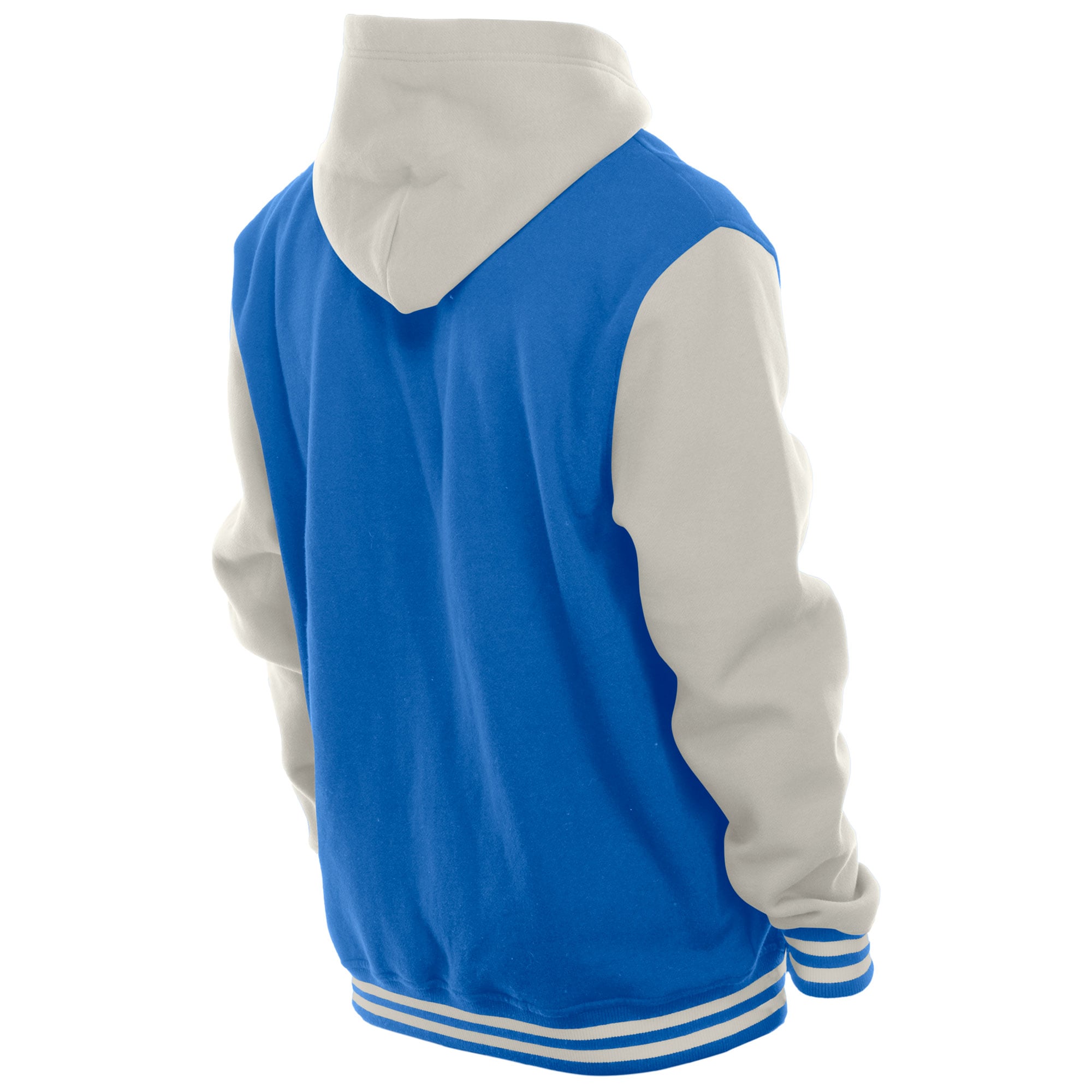 Veste polaire à capuche New Era bleu roi/crème Buffalo Bills pour homme