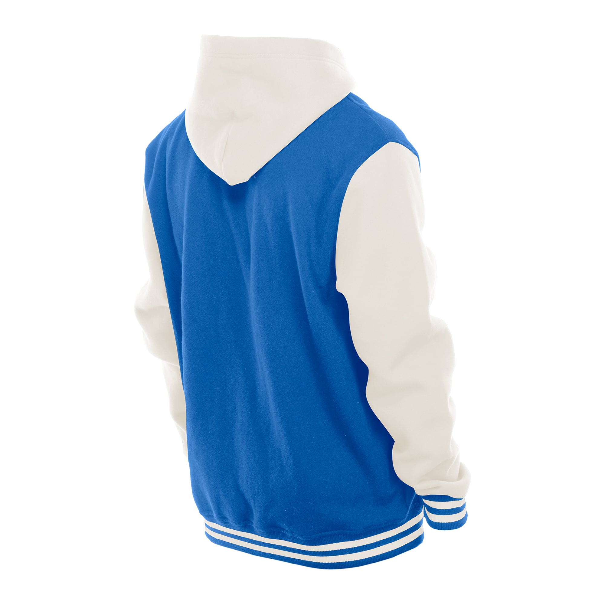Veste polaire à capuche New Era bleu roi/crème Buffalo Bills pour homme