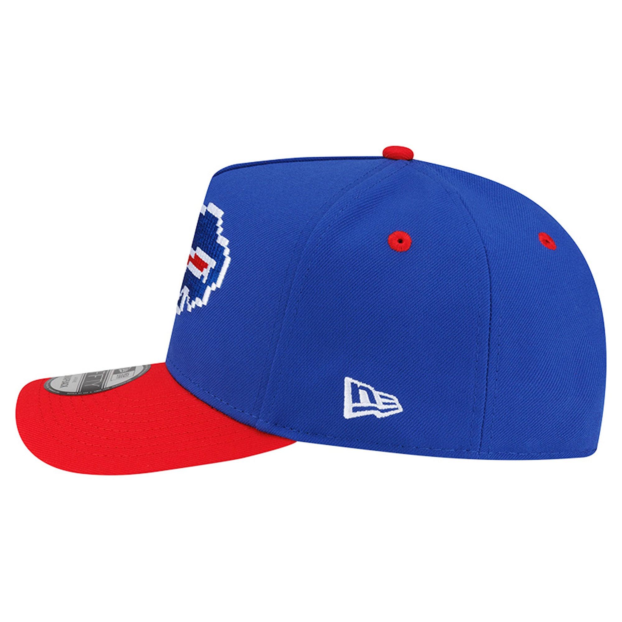 Casquette snapback New Era 9FIFTY Pixel A-Frame pour homme, bleu royal/rouge, Buffalo Bills