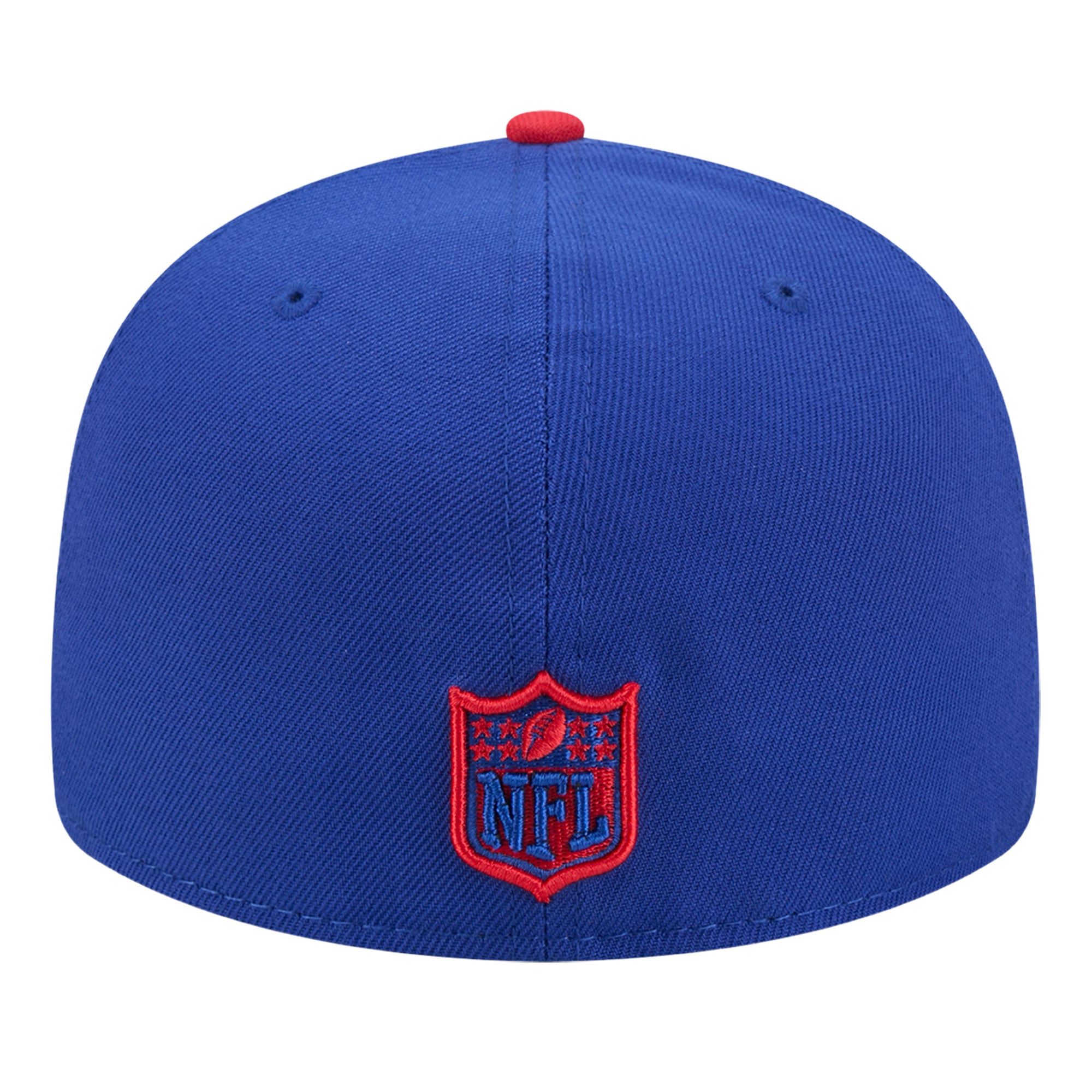 Men's New Era Royal/Red Buffalo Bills Pixel Curved 59FIFTY Fitted Hat