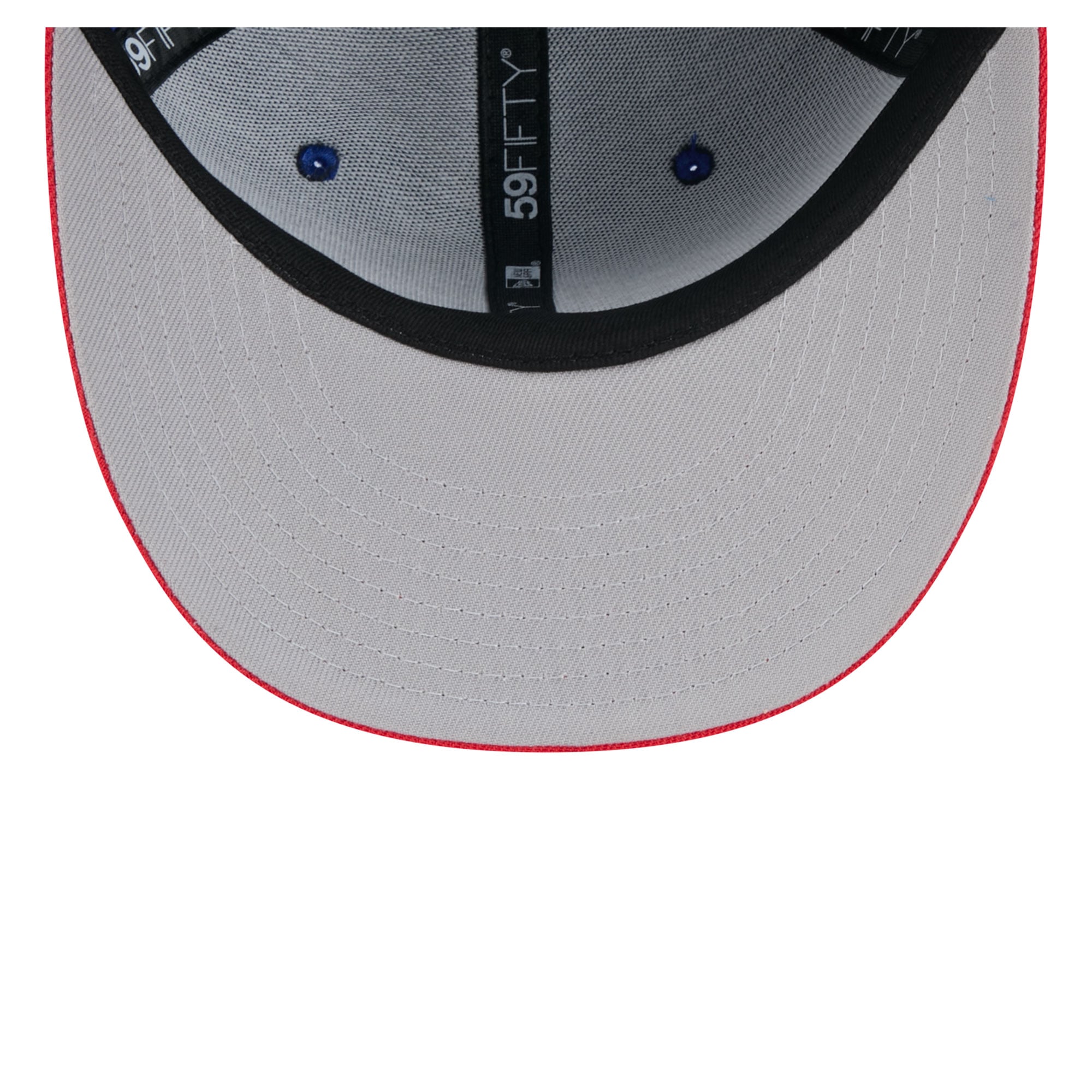Men's New Era Royal/Red Buffalo Bills Pixel Curved 59FIFTY Fitted Hat