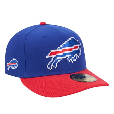 Buffalo Bills New Era Pixel Curved 59FIFTY Fitted Hat - Royal/Red