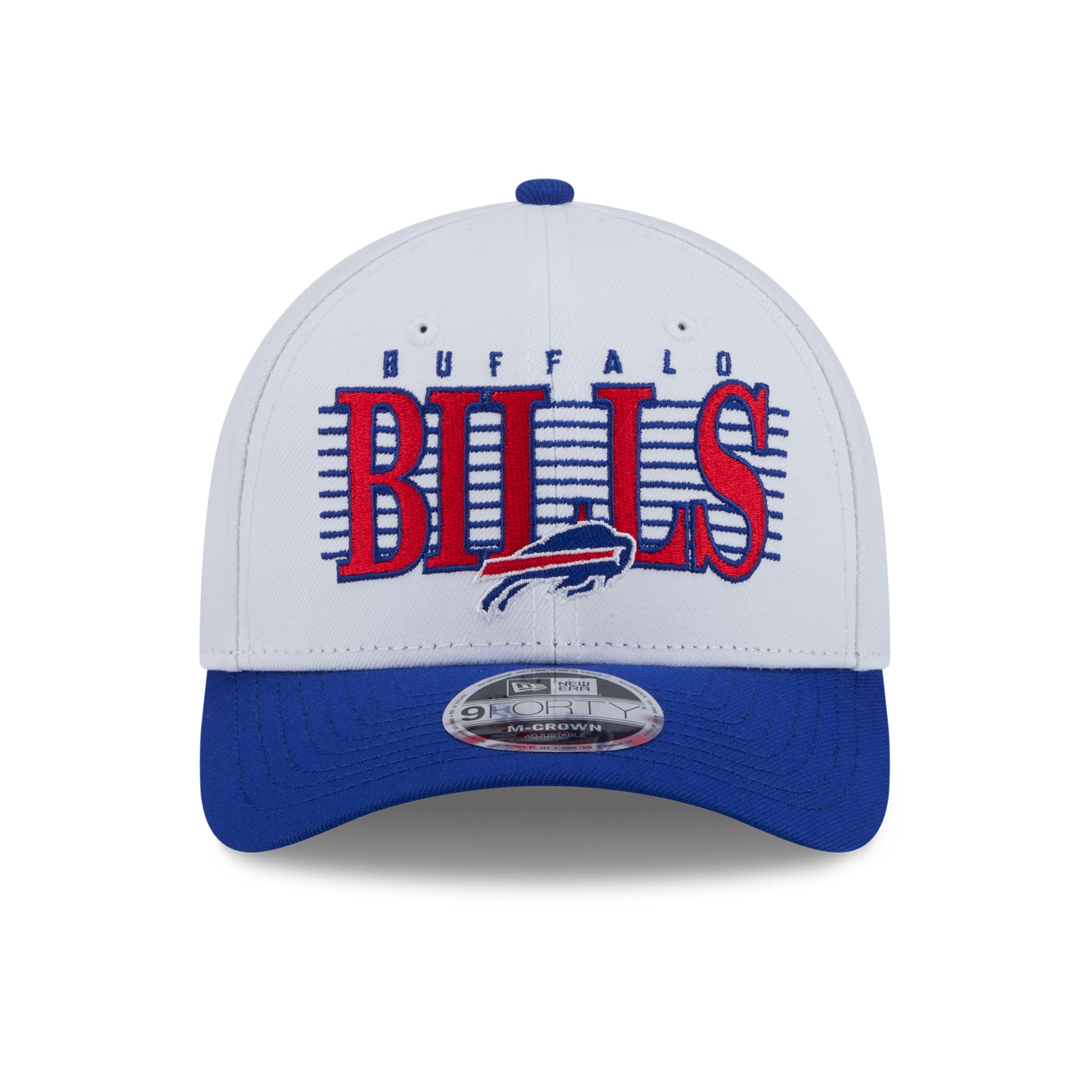 Men's New Era White Buffalo Bills Loyal 9FORTY M-Crown Adjustable Hat