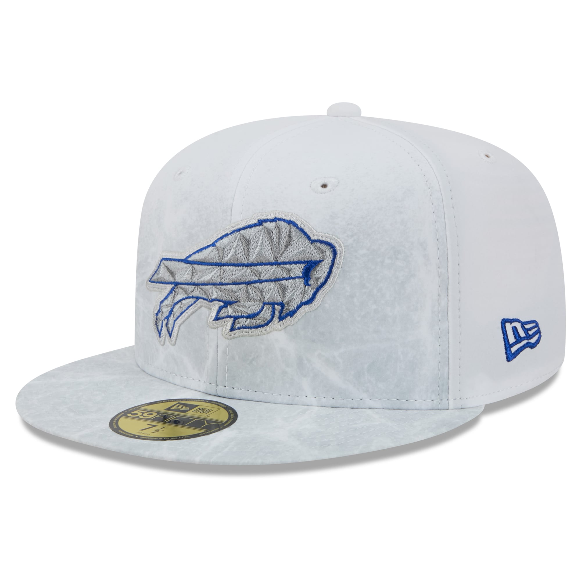 Men's New Era White Buffalo Bills Rivalries Collection 59FIFTY Fitted Hat