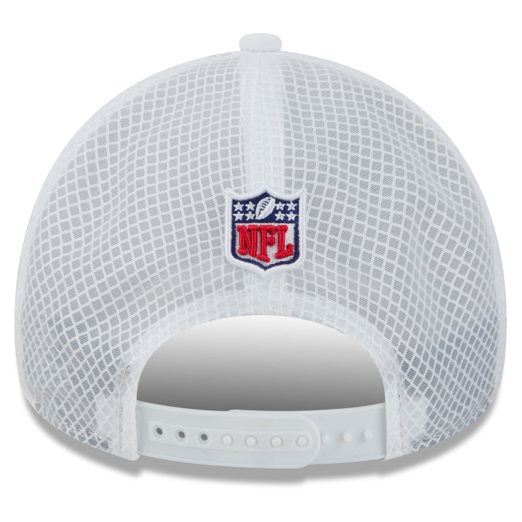 Men's New Era White Buffalo Bills Rivalries Collection 9FORTY Apex Adjustable Hat