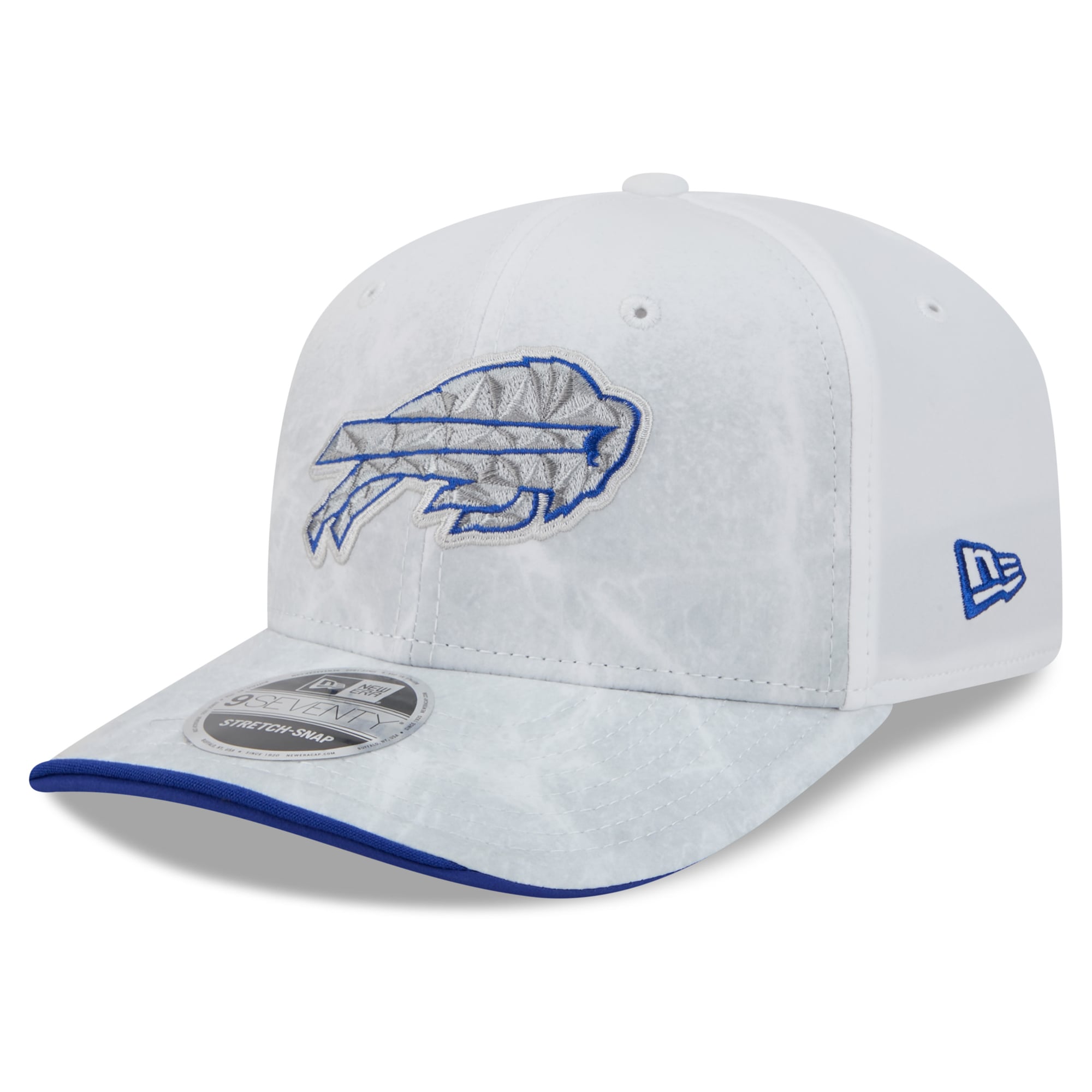 Men's New Era White Buffalo Bills Rivalries Collection 9SEVENTY Adjustable Hat