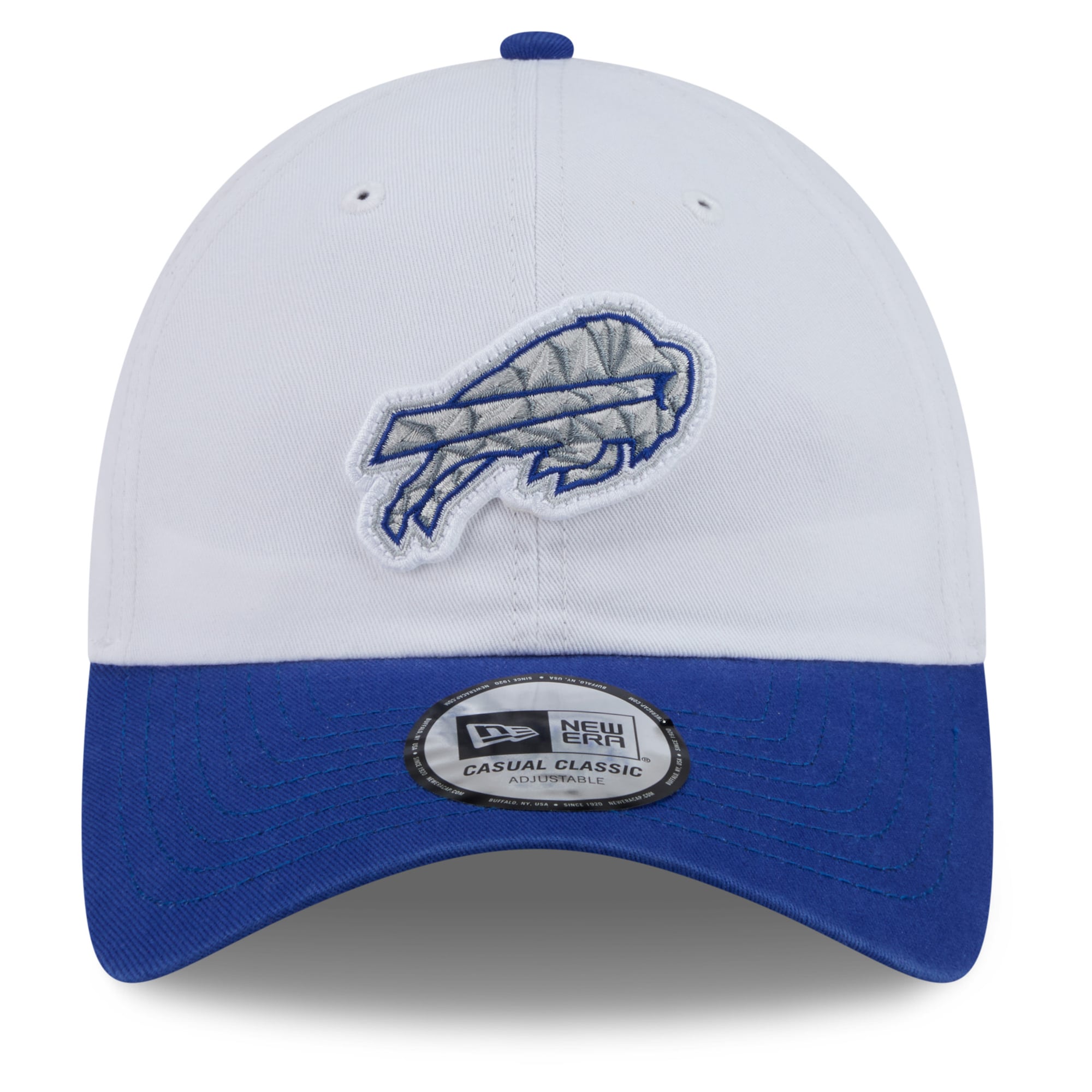 Men's New Era White Buffalo Bills Rivalries Collection Casual Classic Adjustable Hat