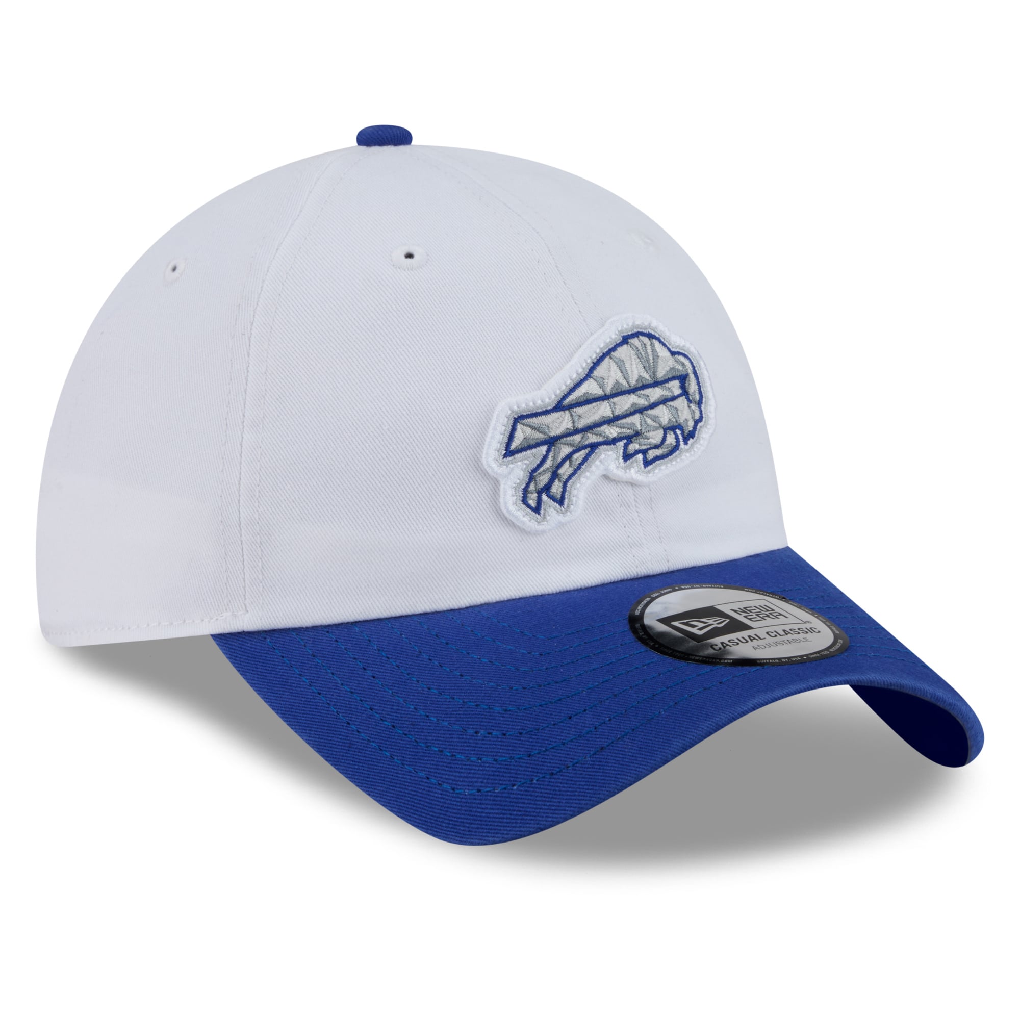 Men's New Era White Buffalo Bills Rivalries Collection Casual Classic Adjustable Hat