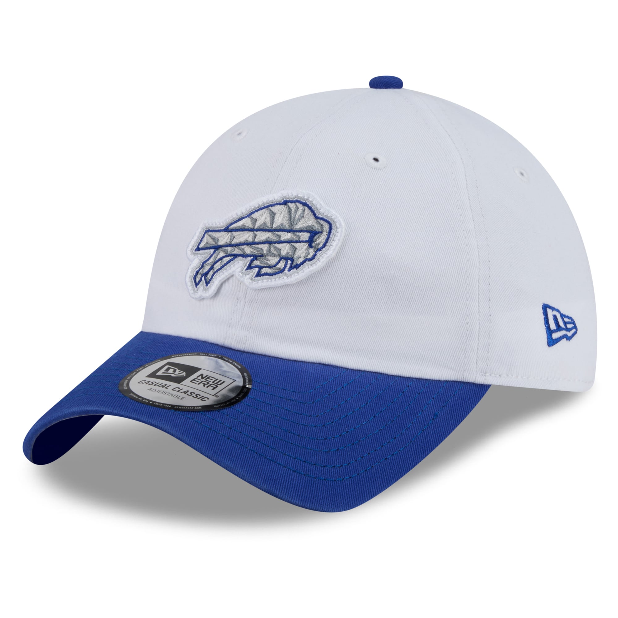 Men's New Era White Buffalo Bills Rivalries Collection Casual Classic Adjustable Hat