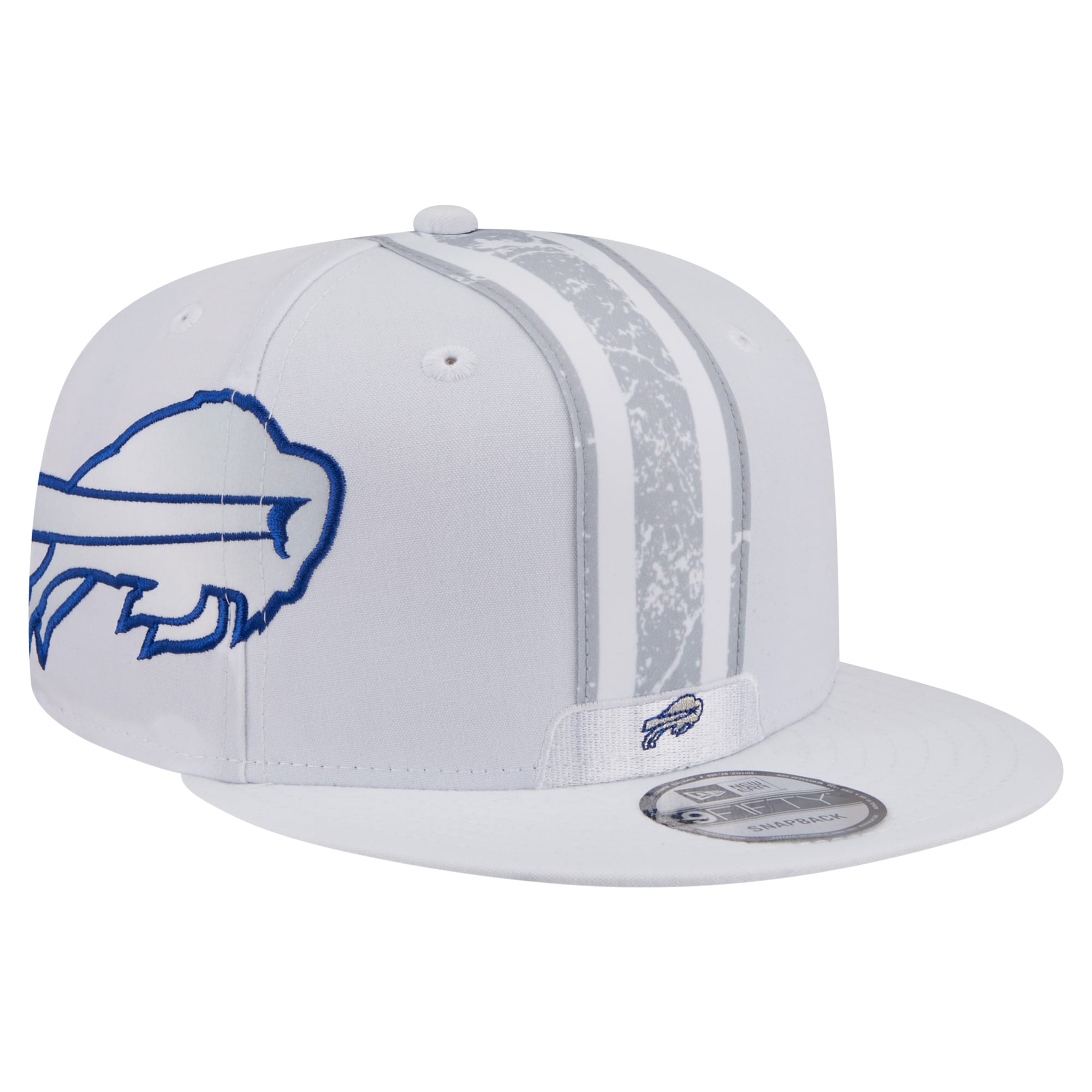 Men's New Era White Buffalo Bills Rivalries Collection Fan Pack Helmet 9FIFTY Snapback Hat
