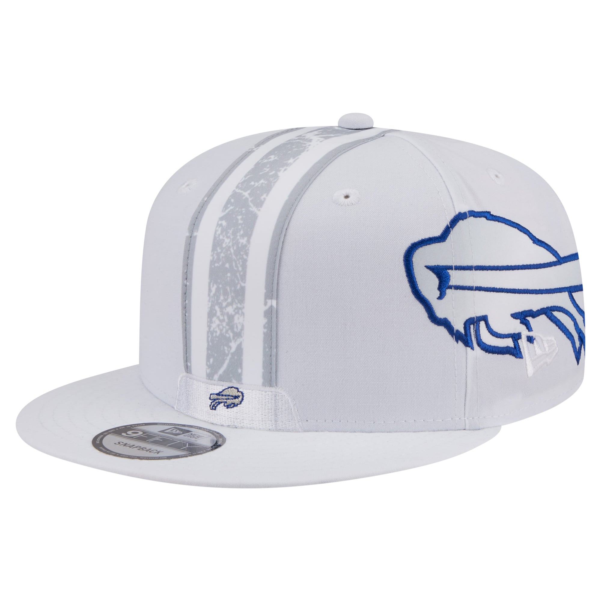 Men's New Era White Buffalo Bills Rivalries Collection Fan Pack Helmet 9FIFTY Snapback Hat