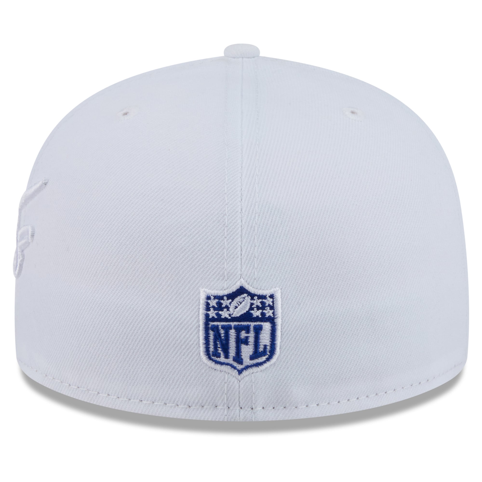 Men's New Era White Buffalo Bills Rivalries Collection Fan Pack Side Script 59FIFTY Fitted Hat