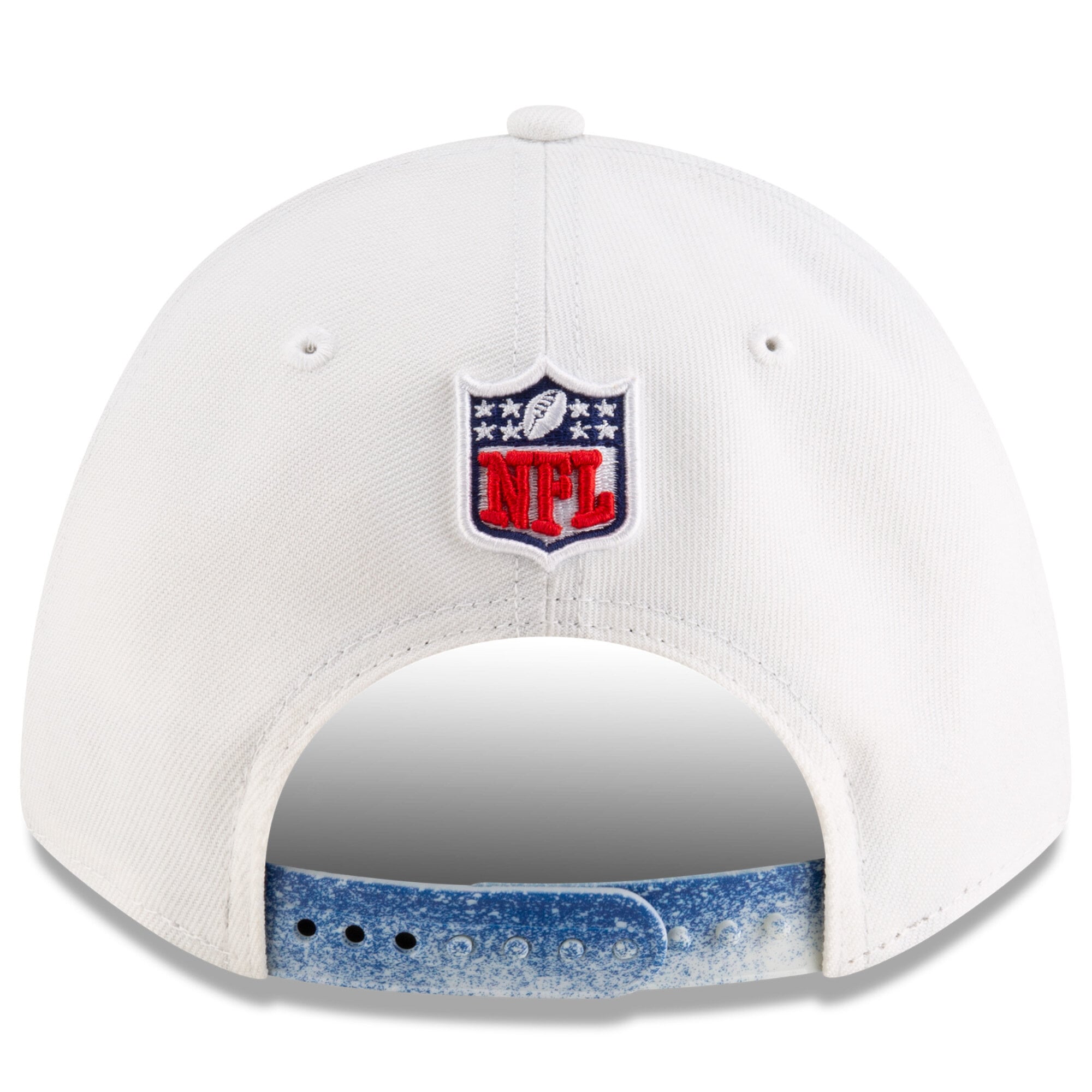 Men's New Era White Buffalo Bills Rivalries Collection On-Field 9FORTY M-Crown A-Frame Adjustable Hat
