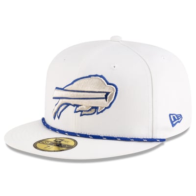  Buffalo Bills New Era Rivalries Collection Sideline Rope 59FIFTY Fitted Hat - White
