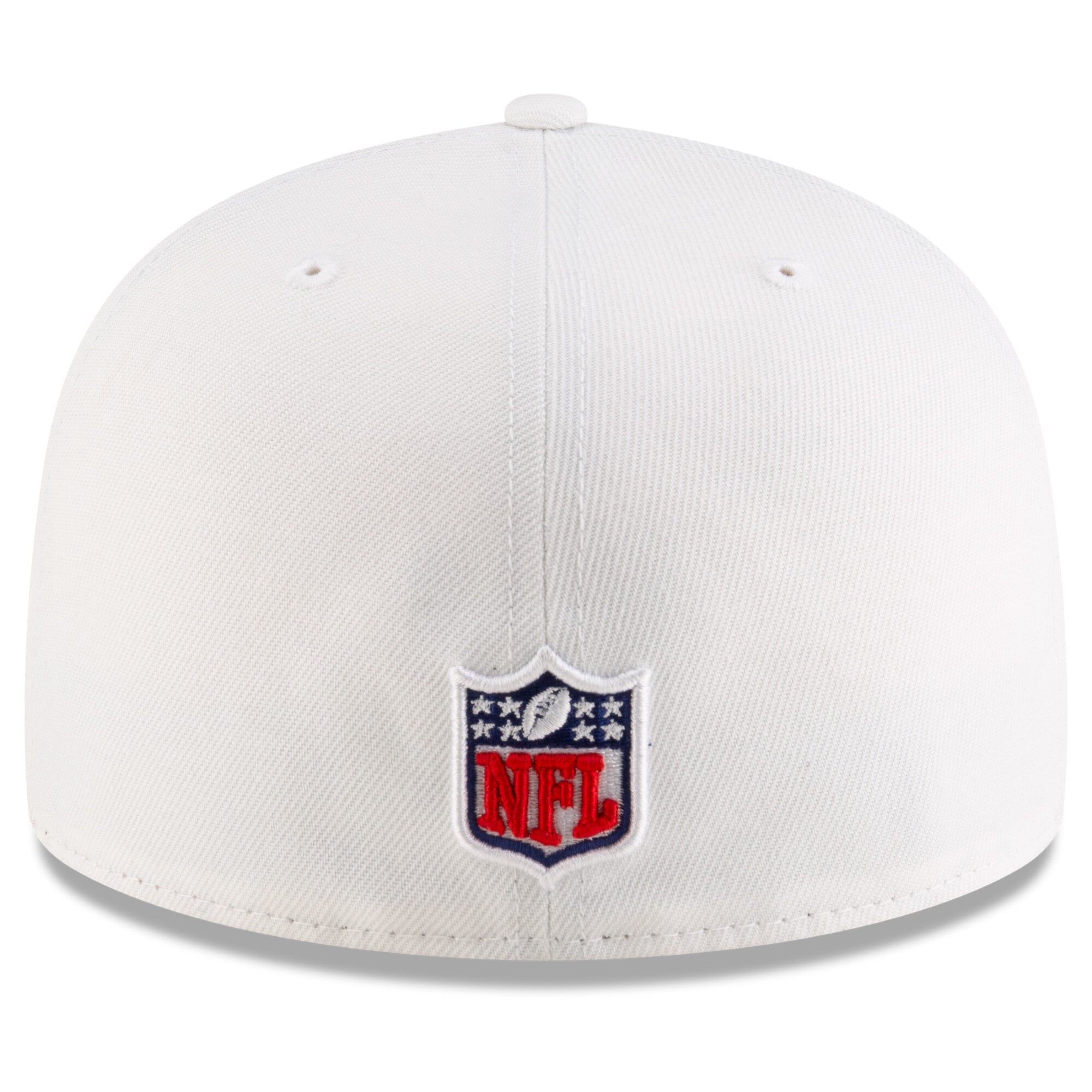 Men's New Era  White Buffalo Bills Rivalries Collection Sideline Rope 59FIFTY Fitted Hat