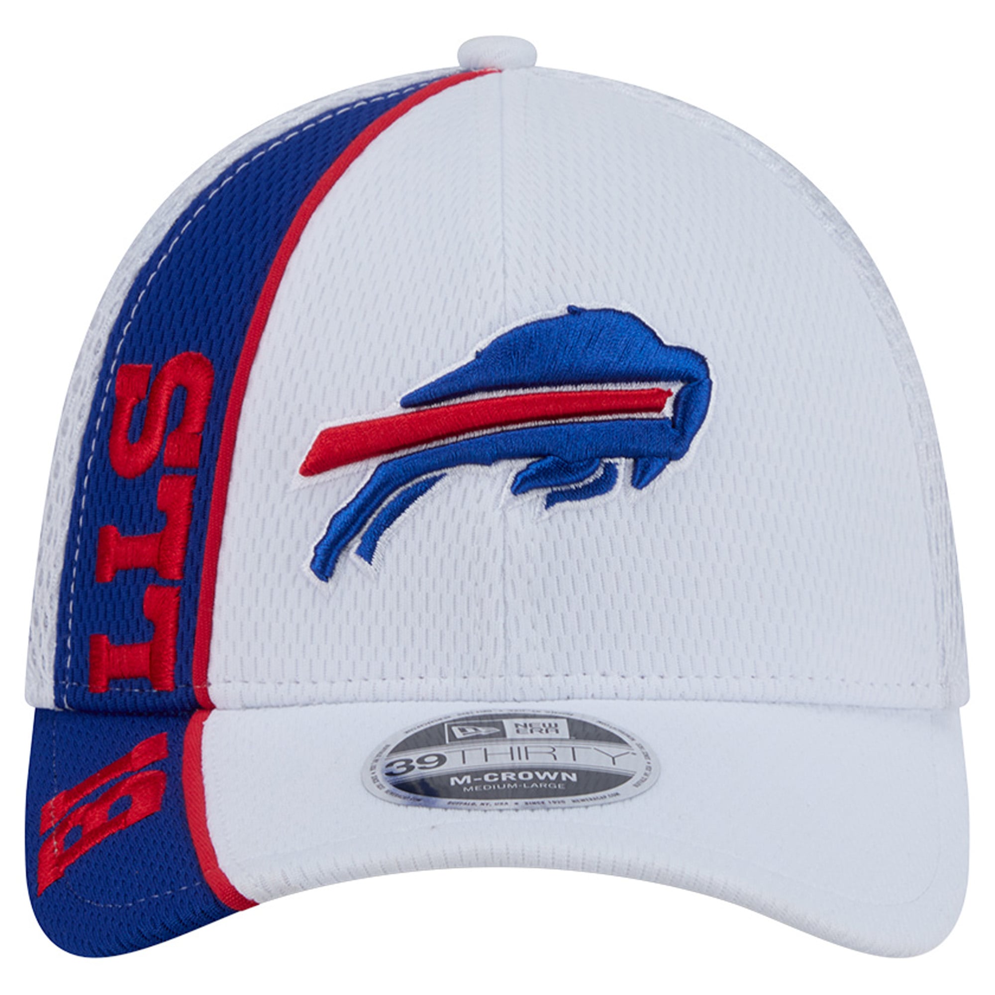 Casquette New Era blanche/bleu roi Buffalo Bills Dash 39THIRTY M-Crown Flex pour homme