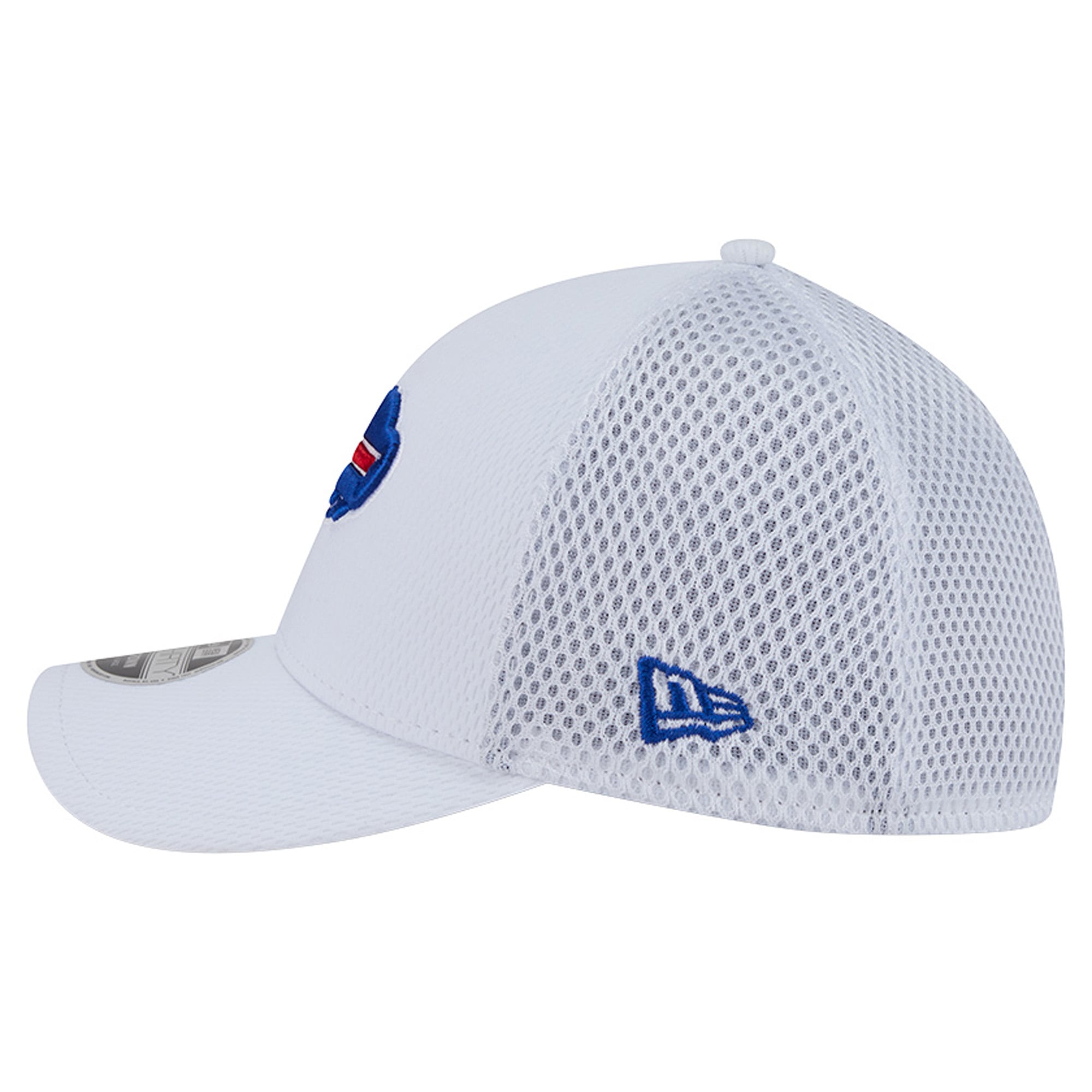 Casquette New Era blanche/bleu roi Buffalo Bills Dash 39THIRTY M-Crown Flex pour homme