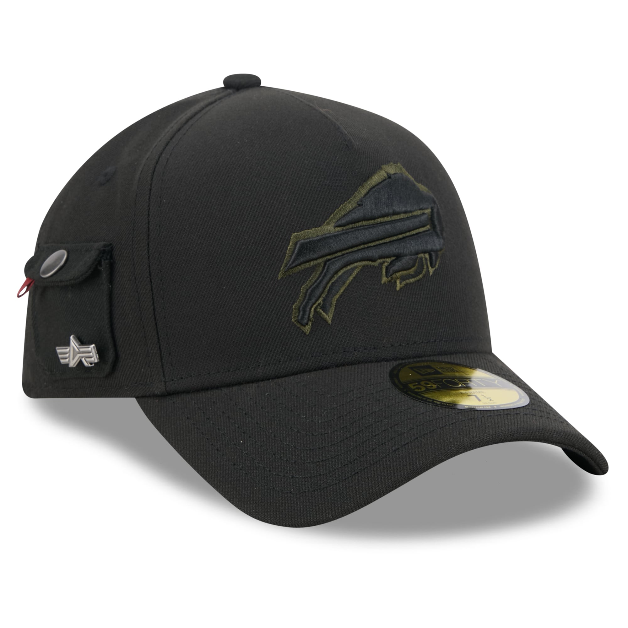 Casquette ajustée New Era x Alpha Industries Buffalo Bills noire pour homme