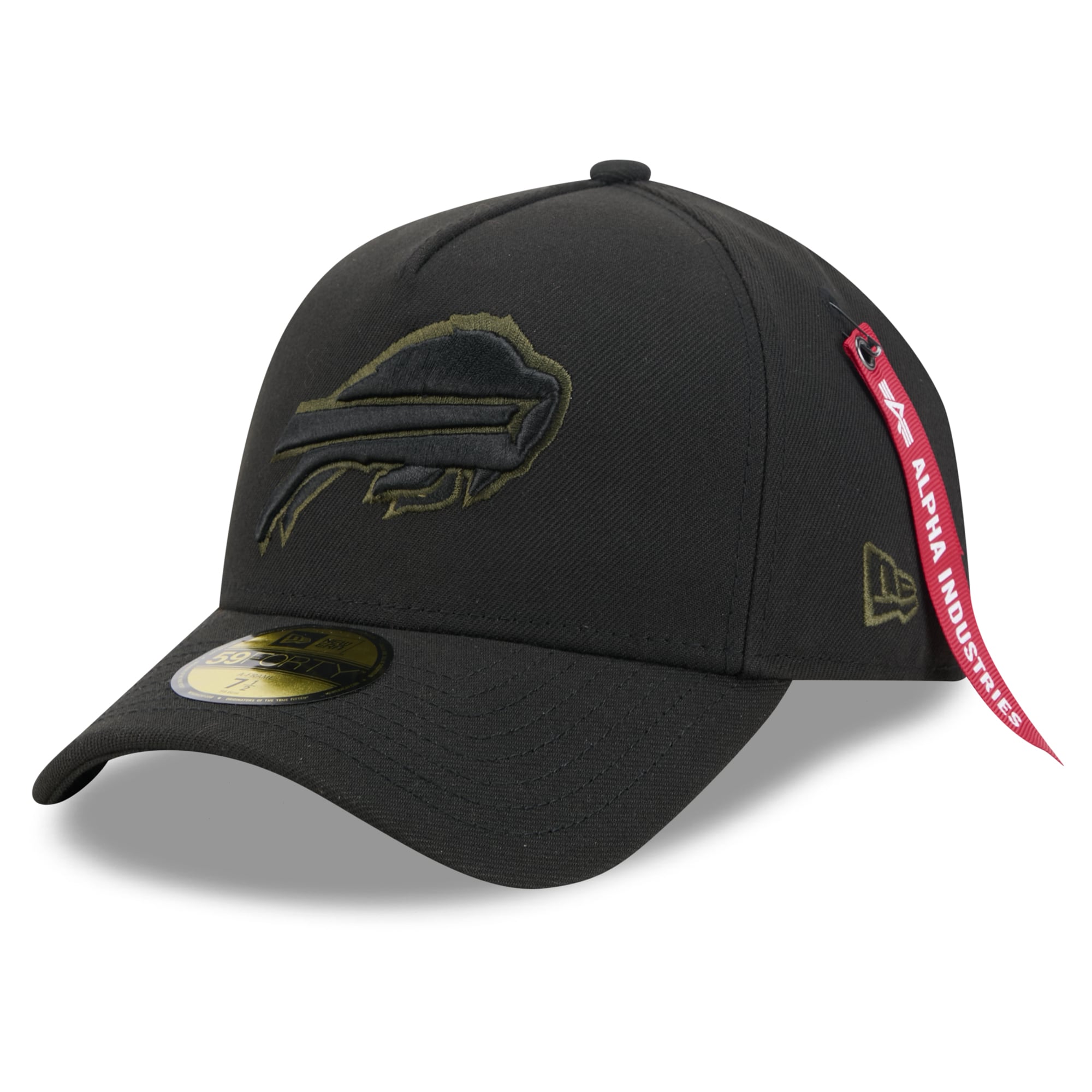 Casquette ajustée New Era x Alpha Industries Buffalo Bills noire pour homme