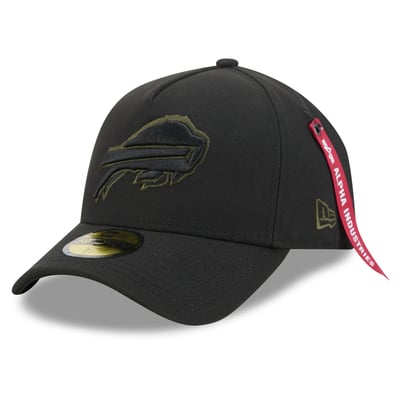 Buffalo Bills New Era x Alpha Industries A-Frame 59FORTY Fitted Hat - Black