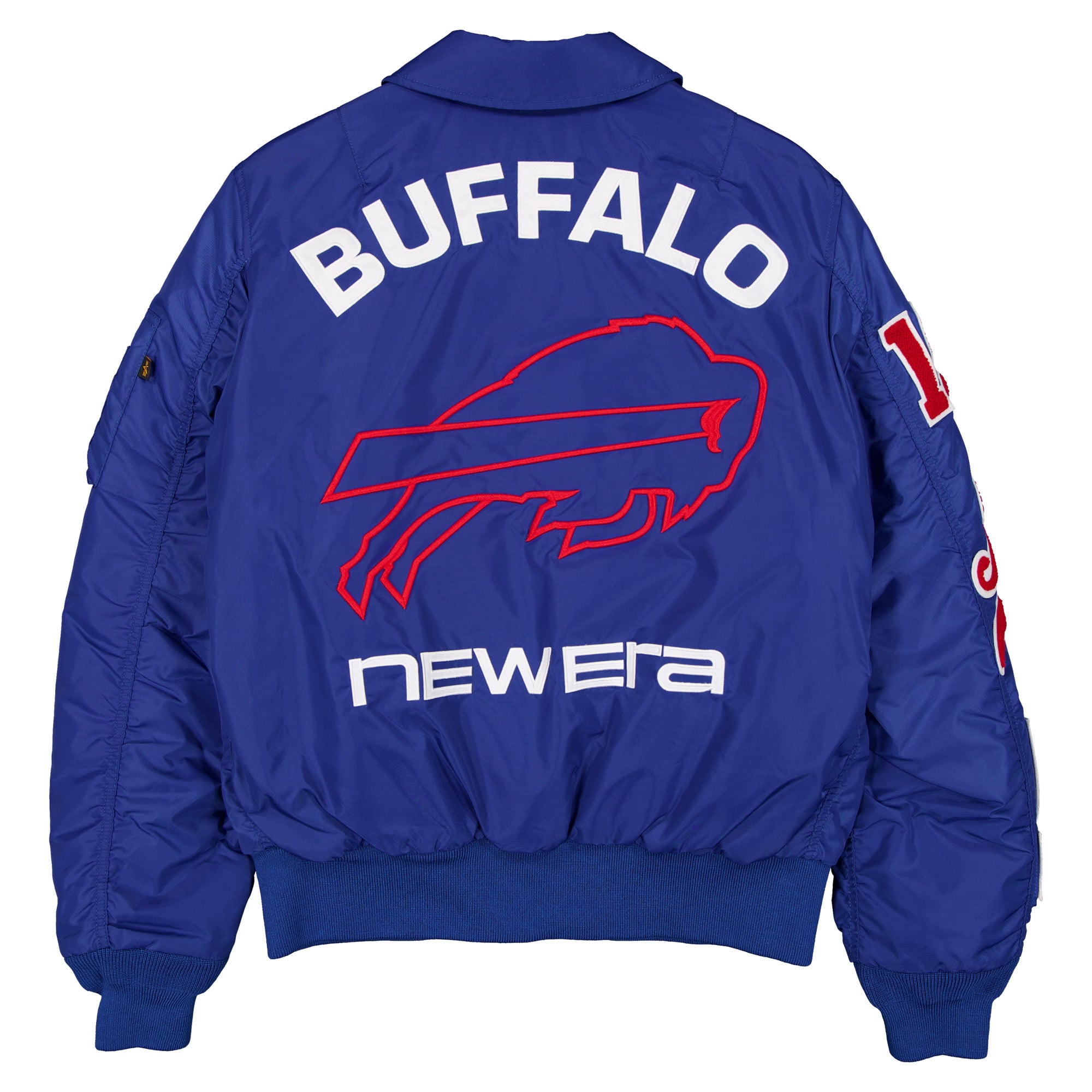 Veste bomber zippée New Era x Alpha Industries Royal Buffalo Bills MA-1 pour homme