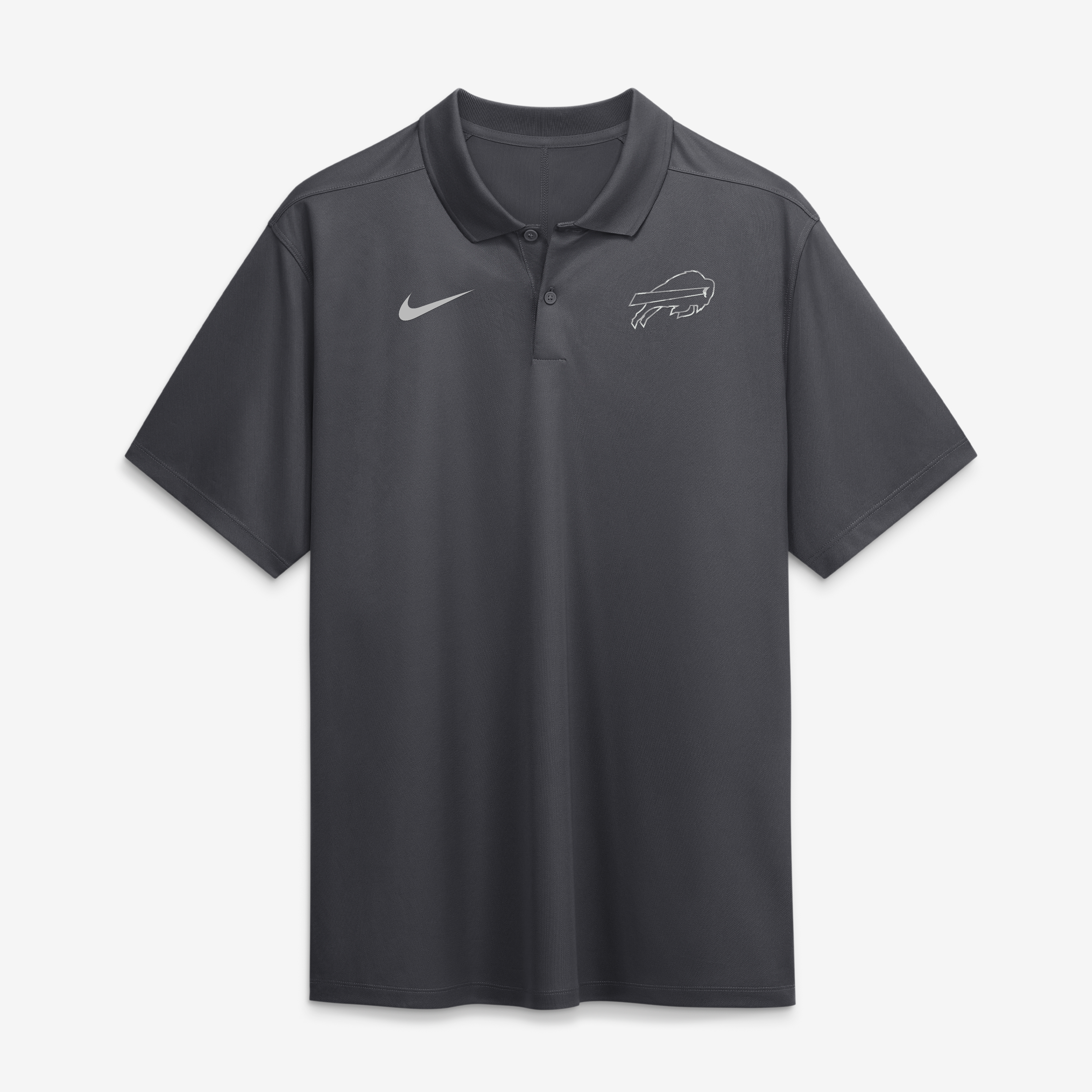Polo Nike Dri-FIT Victory à logo fractal des Buffalo Bills, couleur anthracite, pour homme