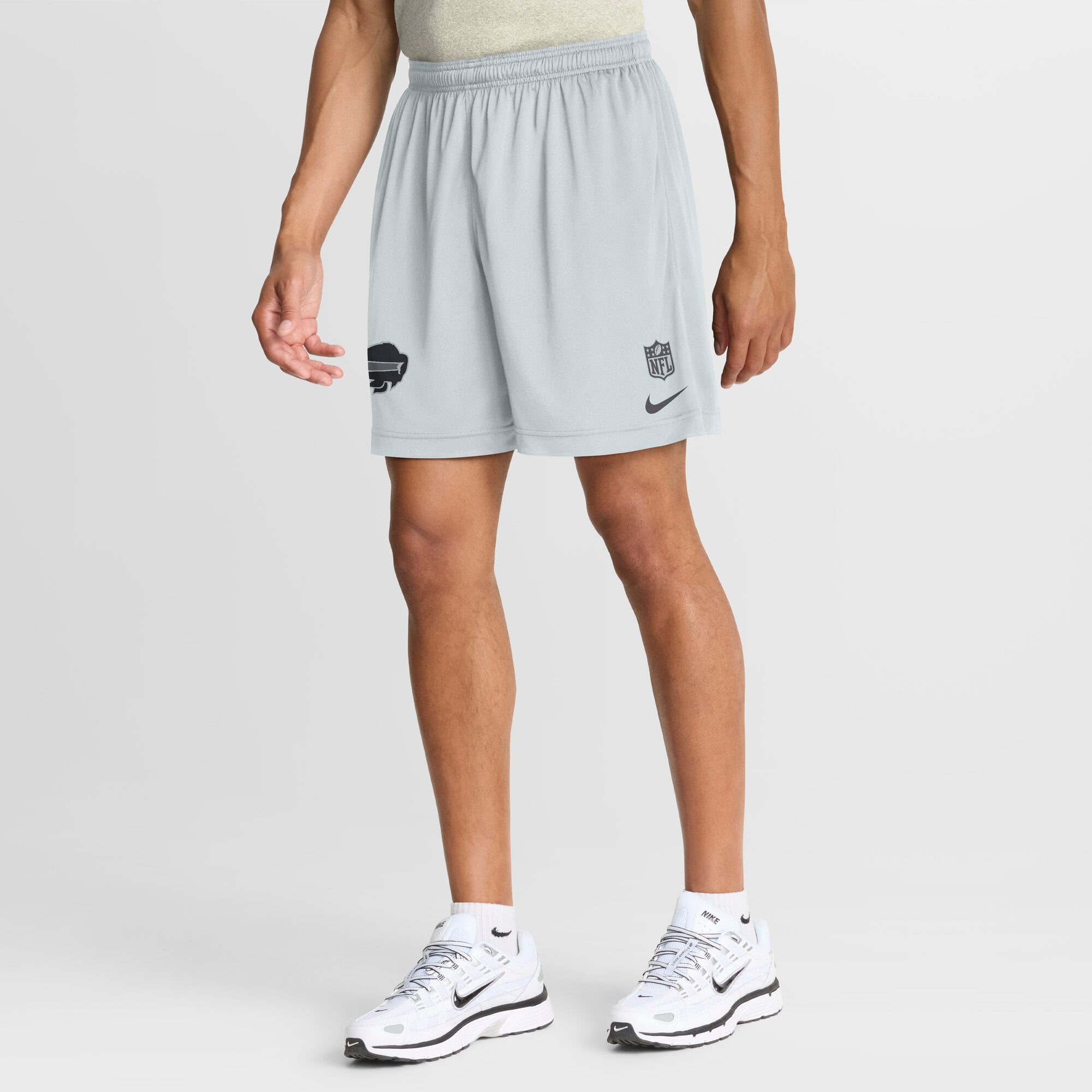 Short réversible Nike Dri-FIT anthracite/platine Buffalo Bills Sideline Standard Issue pour homme
