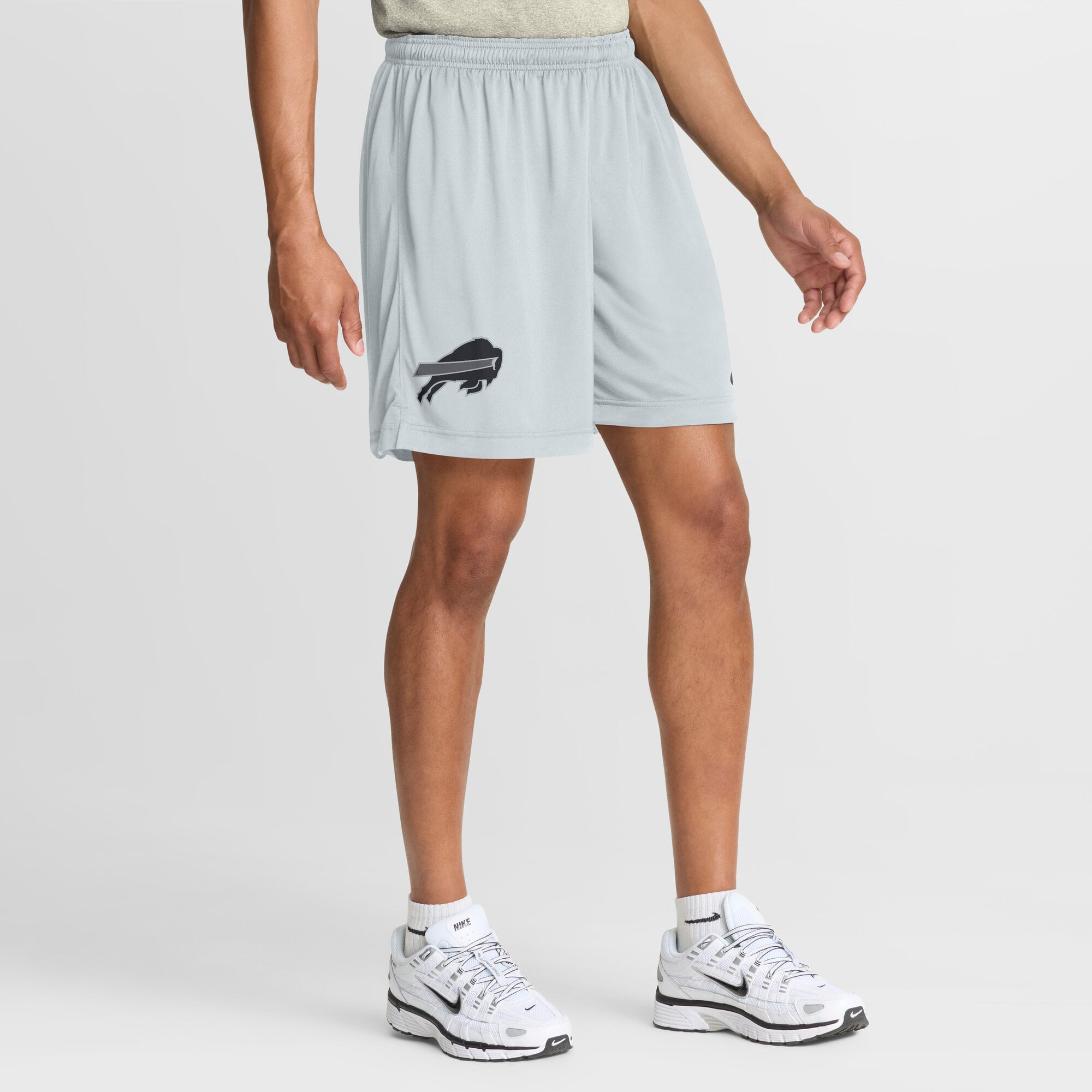 Short réversible Nike Dri-FIT anthracite/platine Buffalo Bills Sideline Standard Issue pour homme