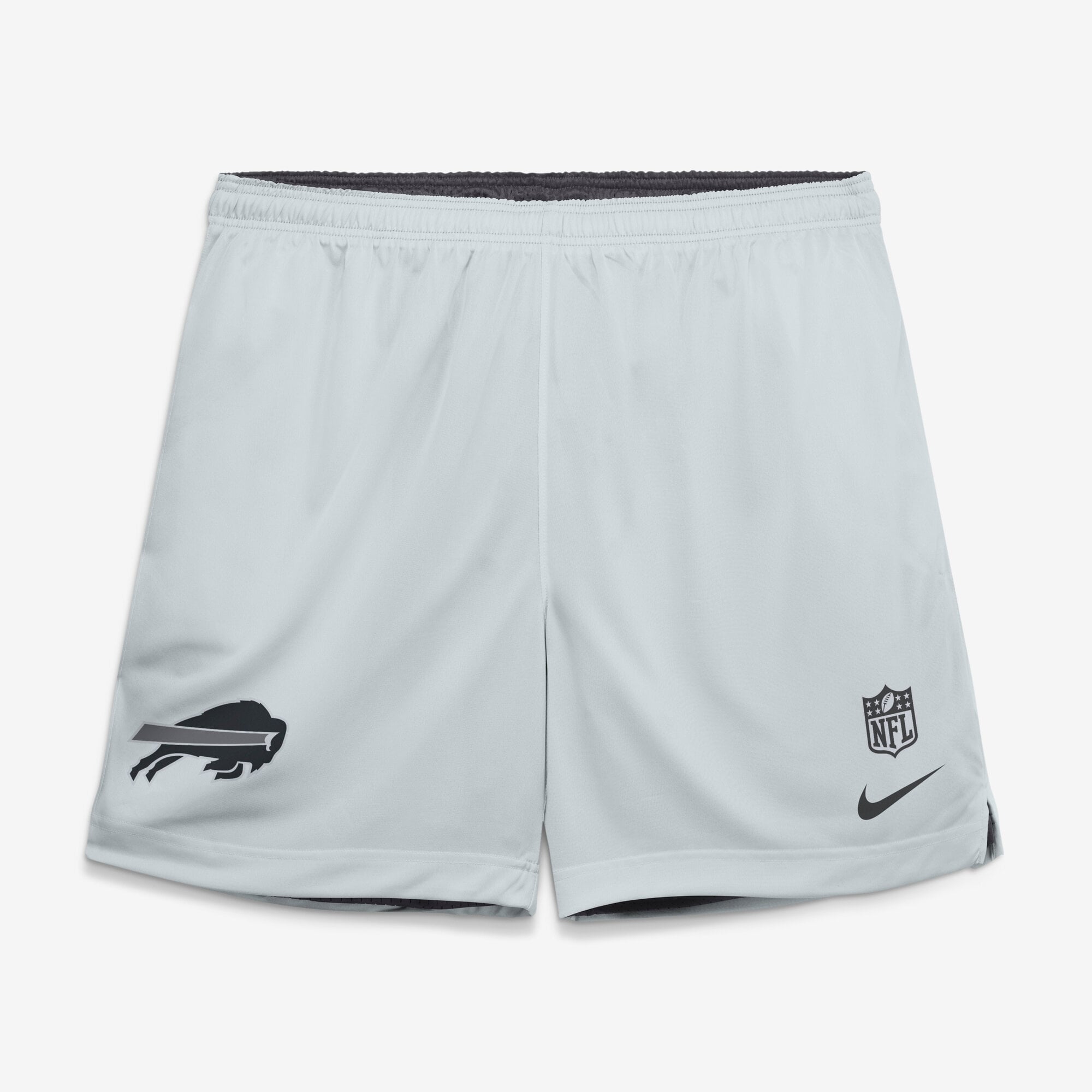Short réversible Nike Dri-FIT anthracite/platine Buffalo Bills Sideline Standard Issue pour homme