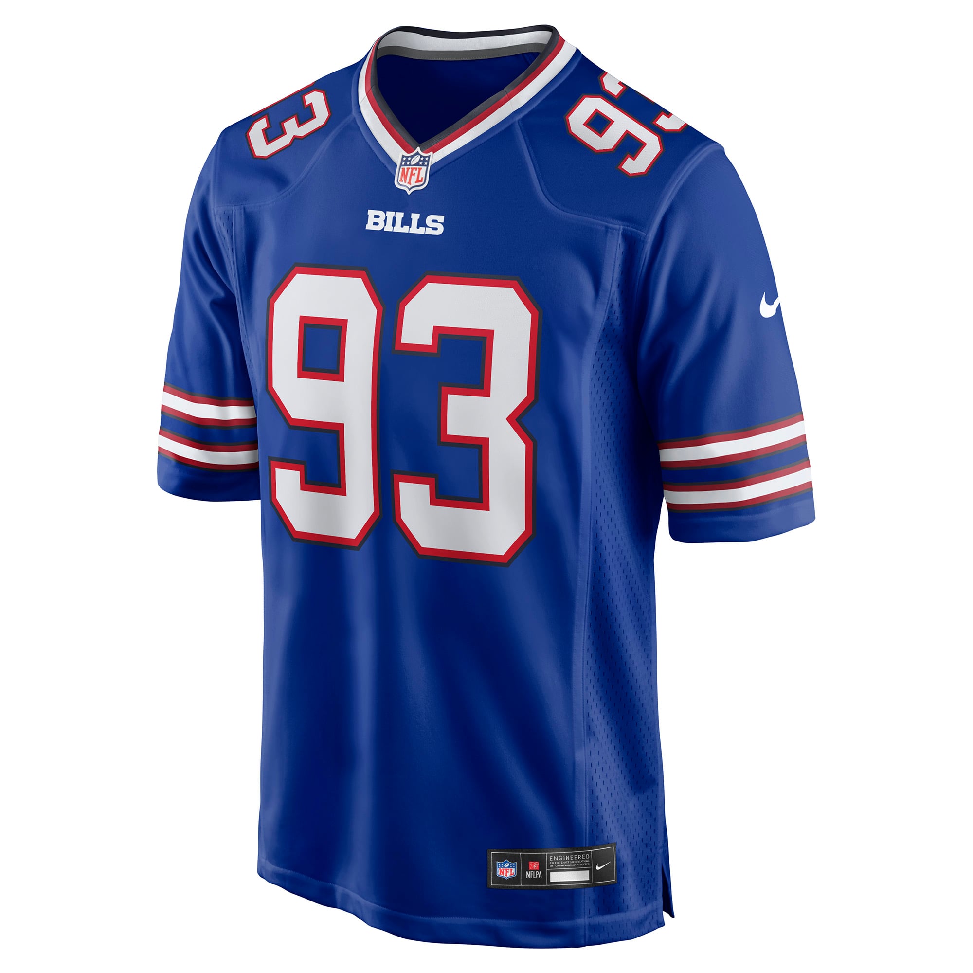 Maillot de match Nike Austin Johnson Royal Buffalo Bills pour homme