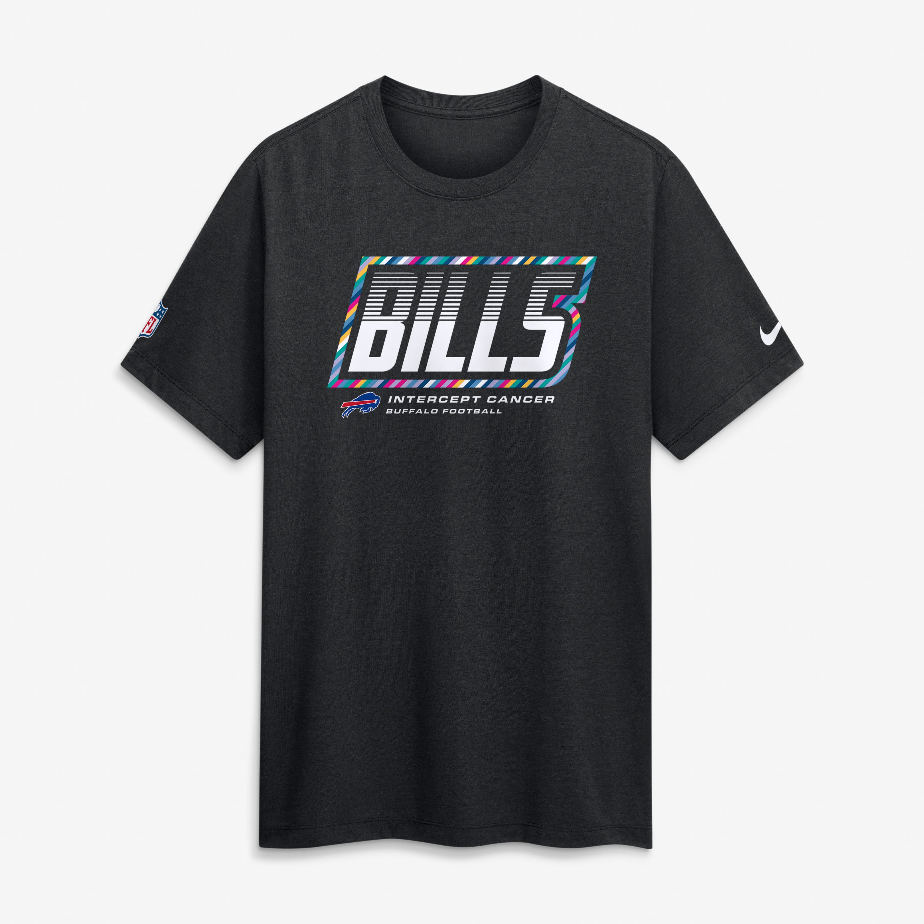 Men's Nike Pink Buffalo Bills 2026 NFL Crucial Catch Tri-Blend Dri-FIT T-Shirt