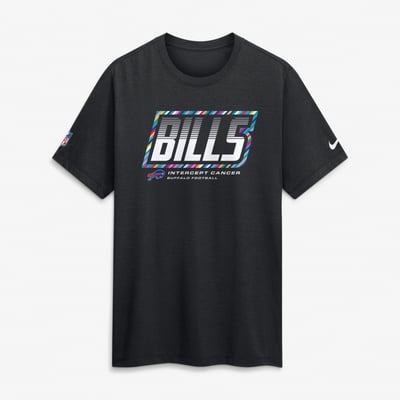 Buffalo Bills Nike 2026 NFL Crucial Catch Tri-Blend Dri-FIT T-Shirt - Black
