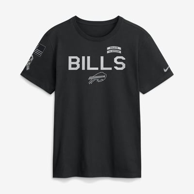  Buffalo Bills Nike 2026 Salute to Service Sideline Dri-FIT T-Shirt - Black