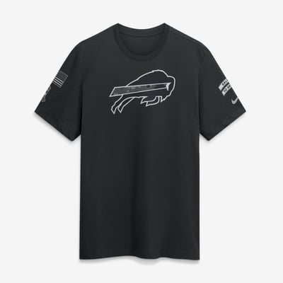  Buffalo Bills Nike 2026 Salute to Service Slub T-Shirt - Black