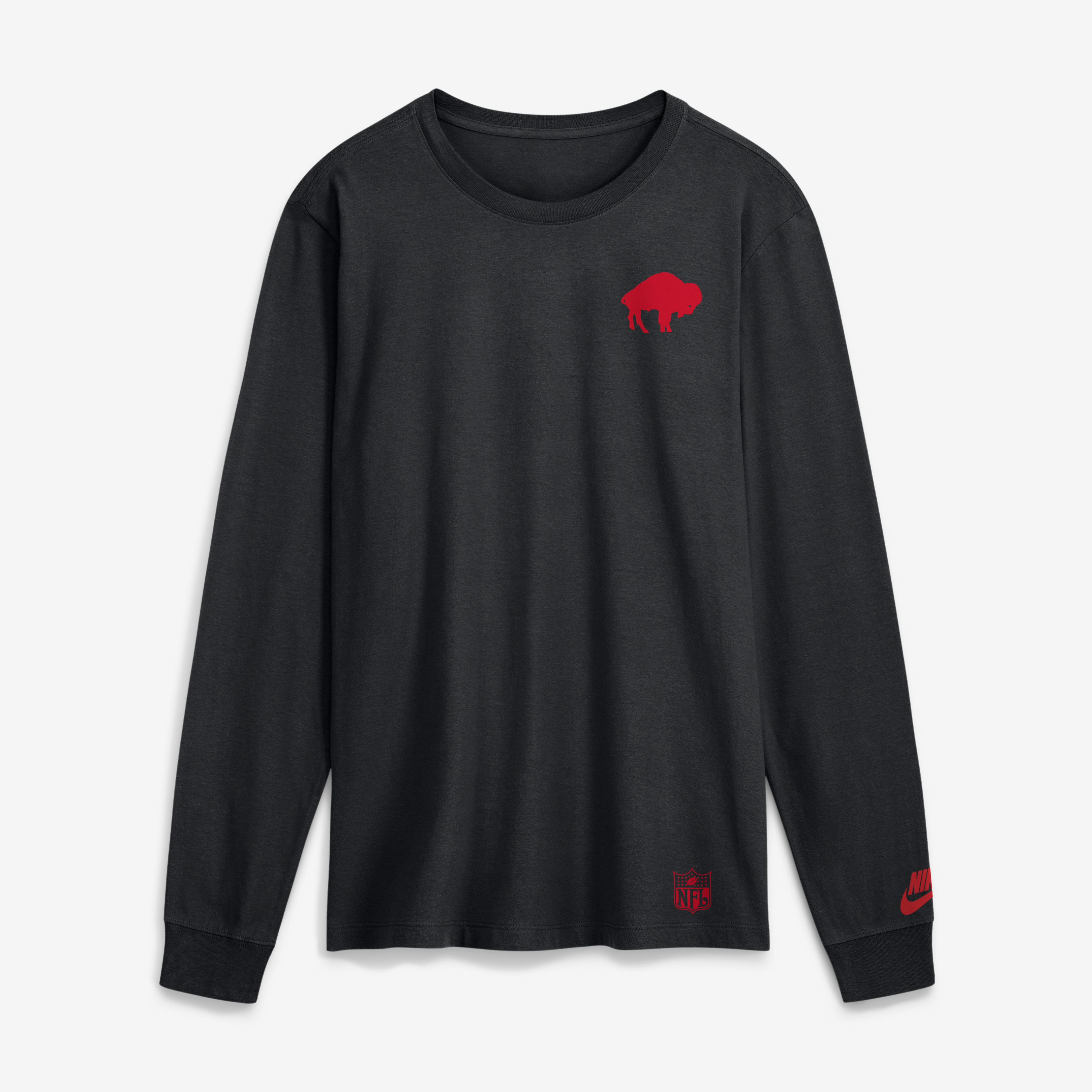 T-shirt à manches longues Nike Buffalo Bills Double Rewind noir pour homme