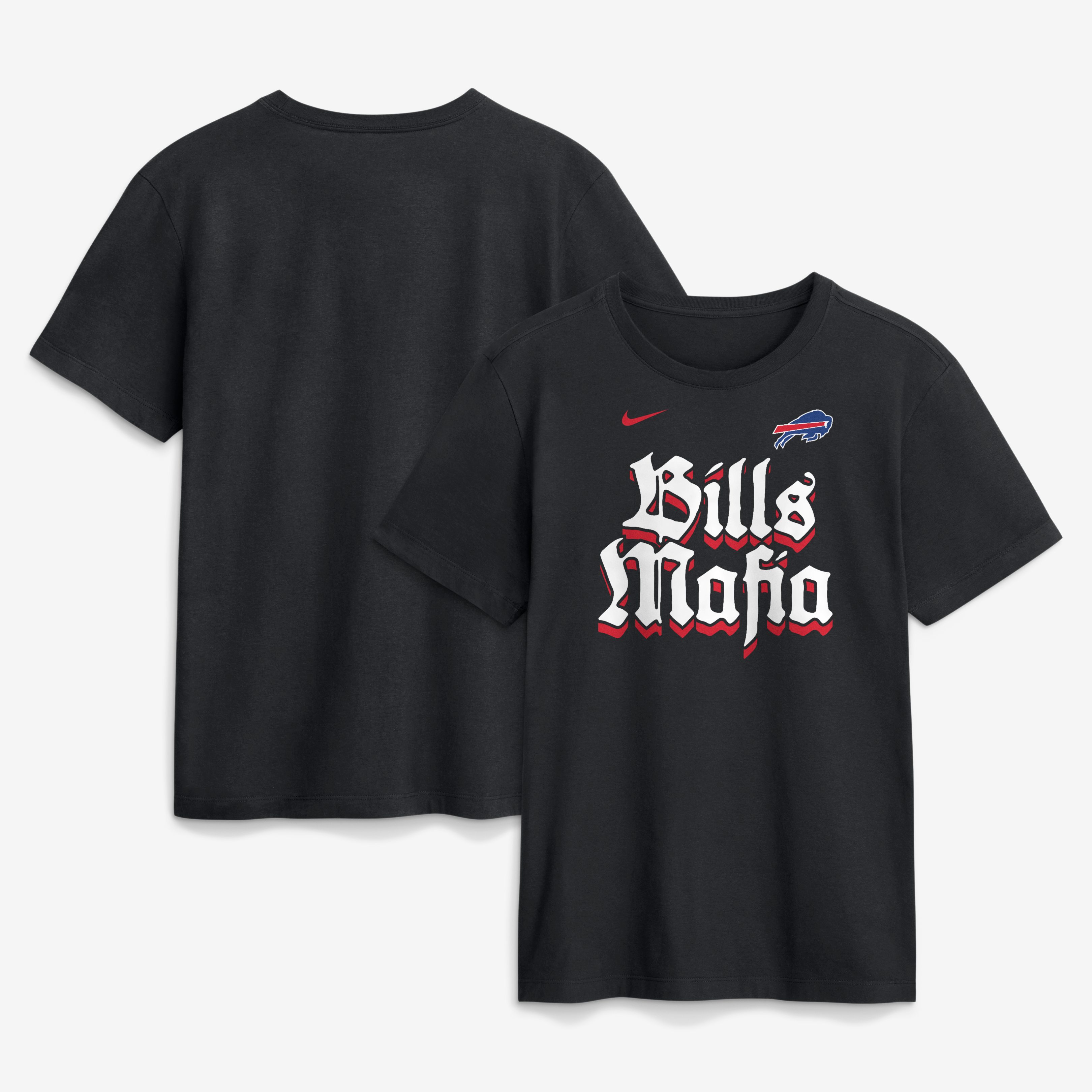 T-shirt Nike noir pour homme avec logo Buffalo Bills Mafia Club