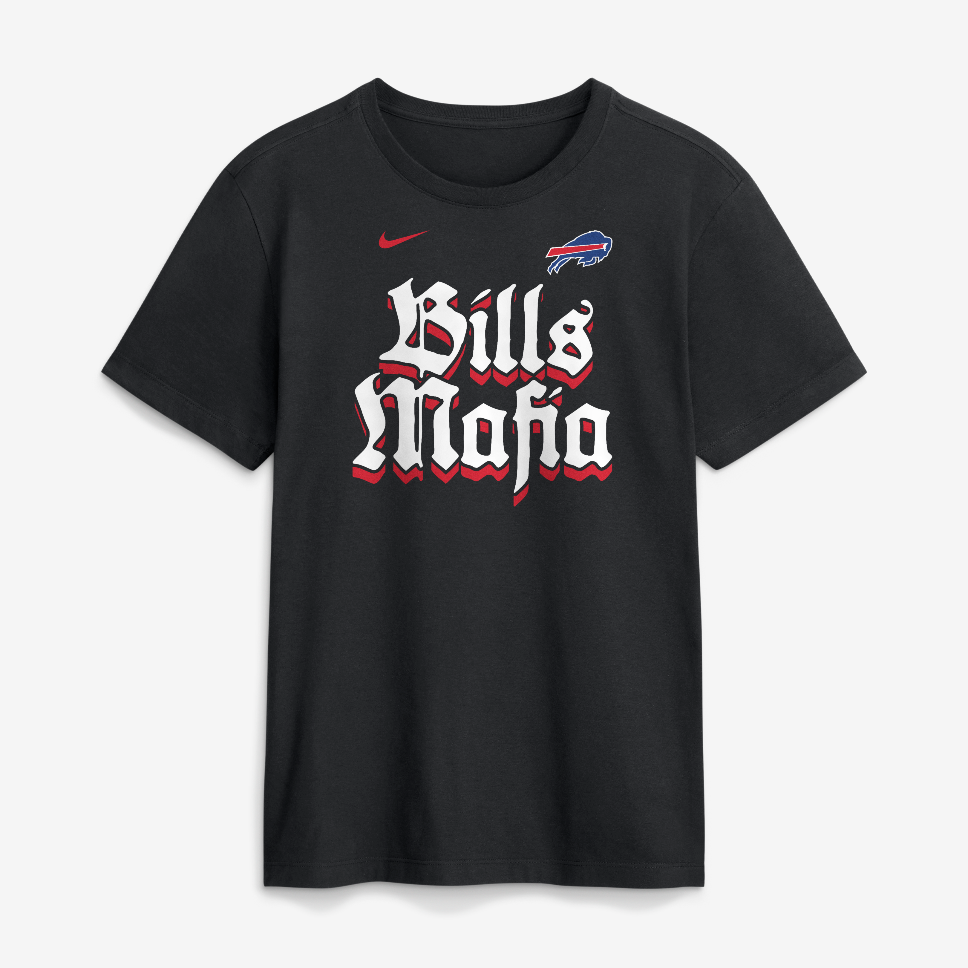 T-shirt Nike noir pour homme avec logo Buffalo Bills Mafia Club