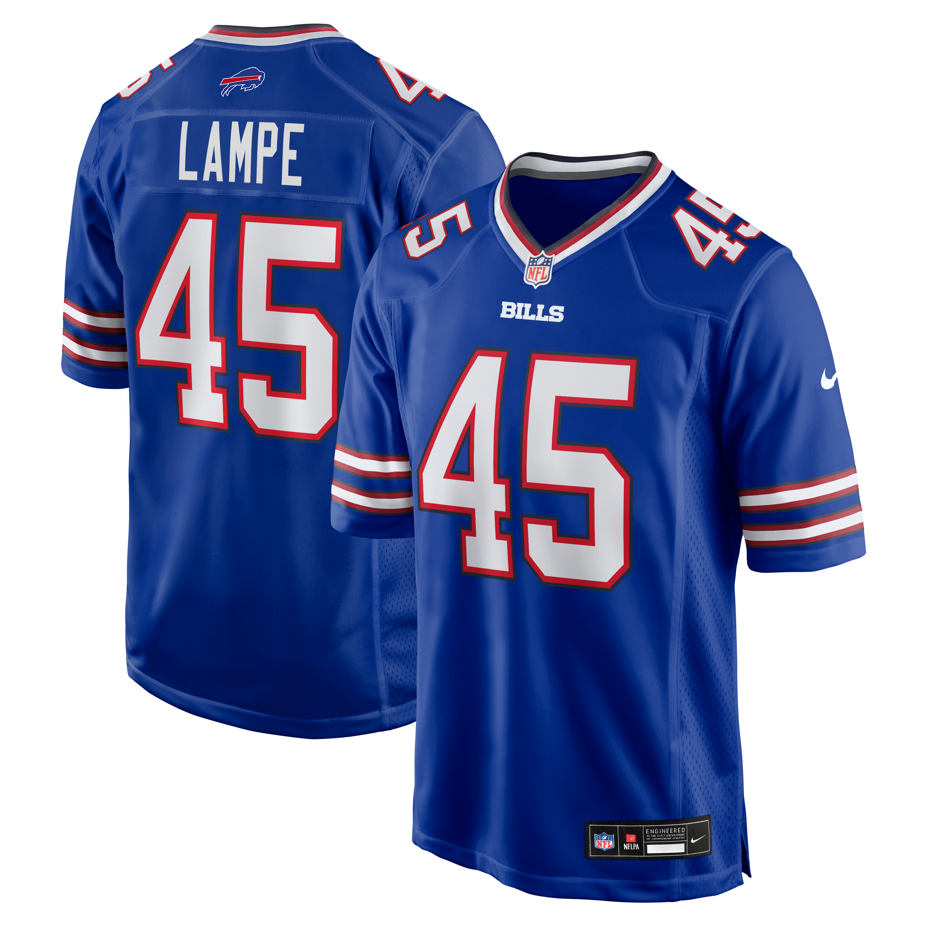 Maillot de match Nike Brock Lampe Royal Buffalo Bills pour homme
