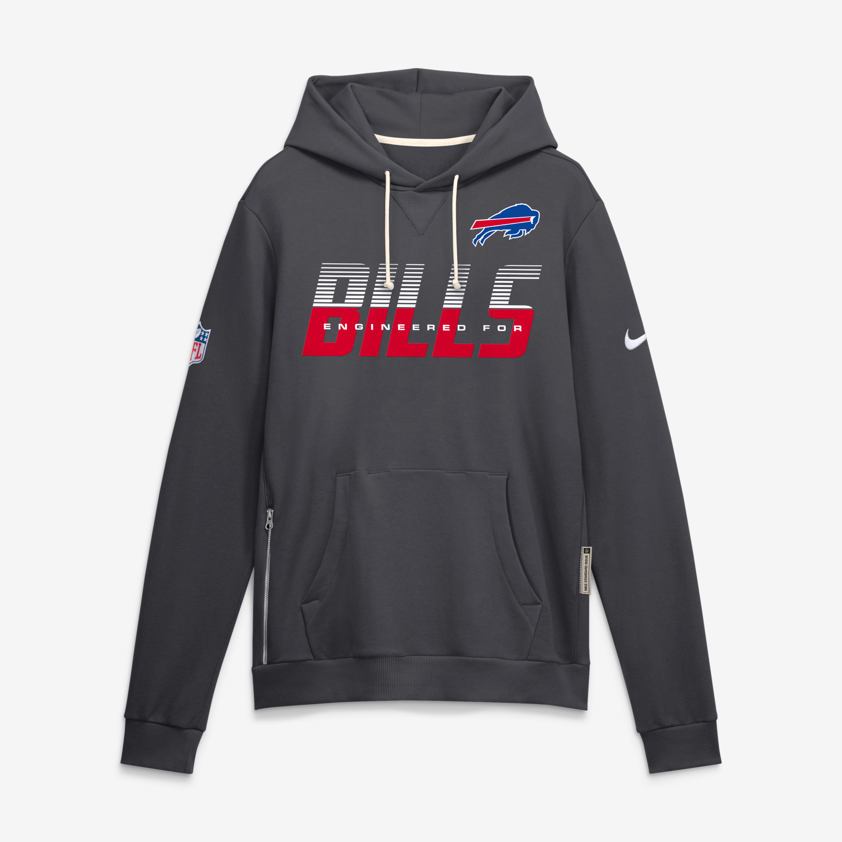 Men's Nike Royal Buffalo Bills Sideline Standard Issue Top Prospect Dri-FIT Hoodie