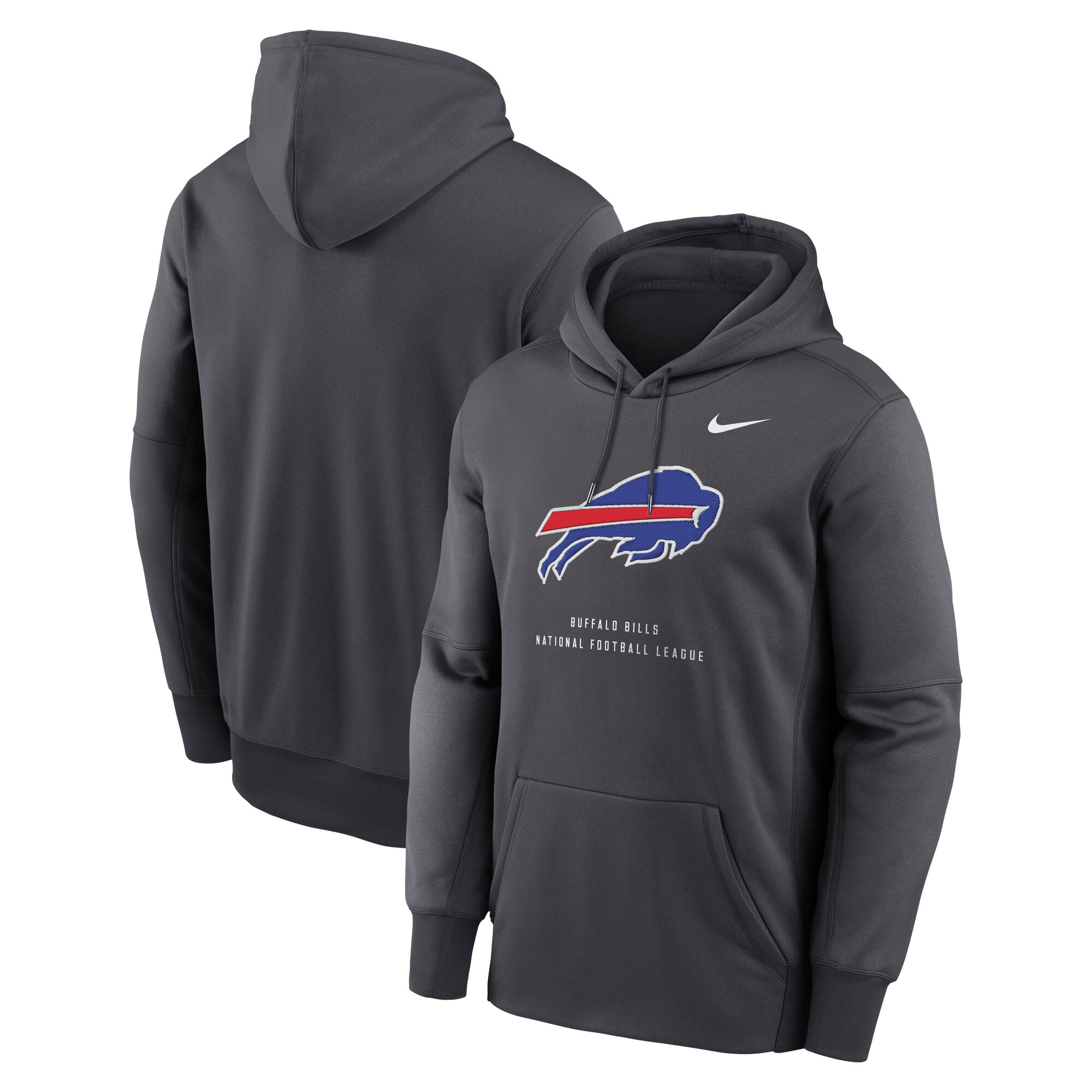 Men's Nike Royal Buffalo Bills Toss Sweep Therma-FIT Hoodie