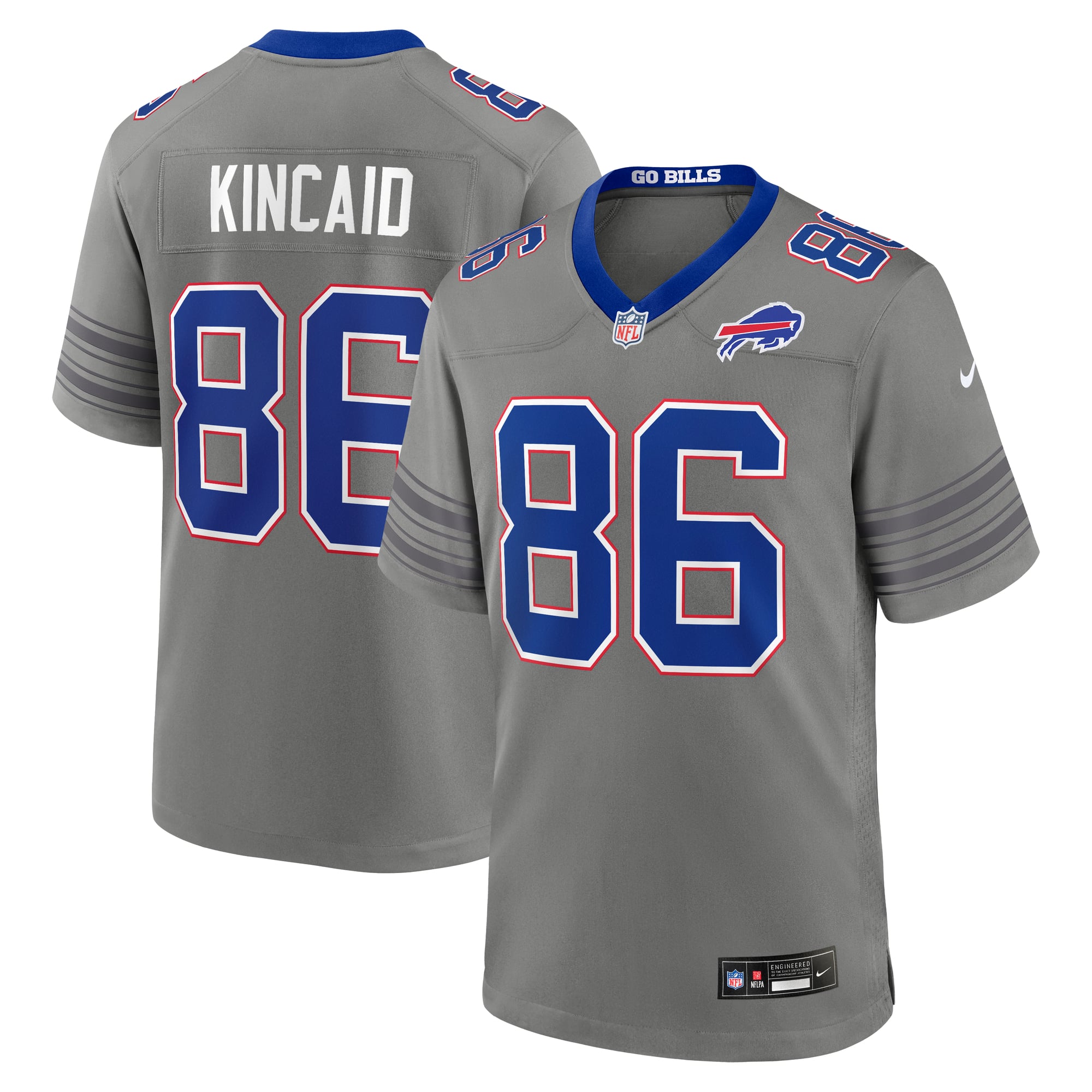 Men's Nike Dalton Kincaid Royal Buffalo Bills Game Jersey