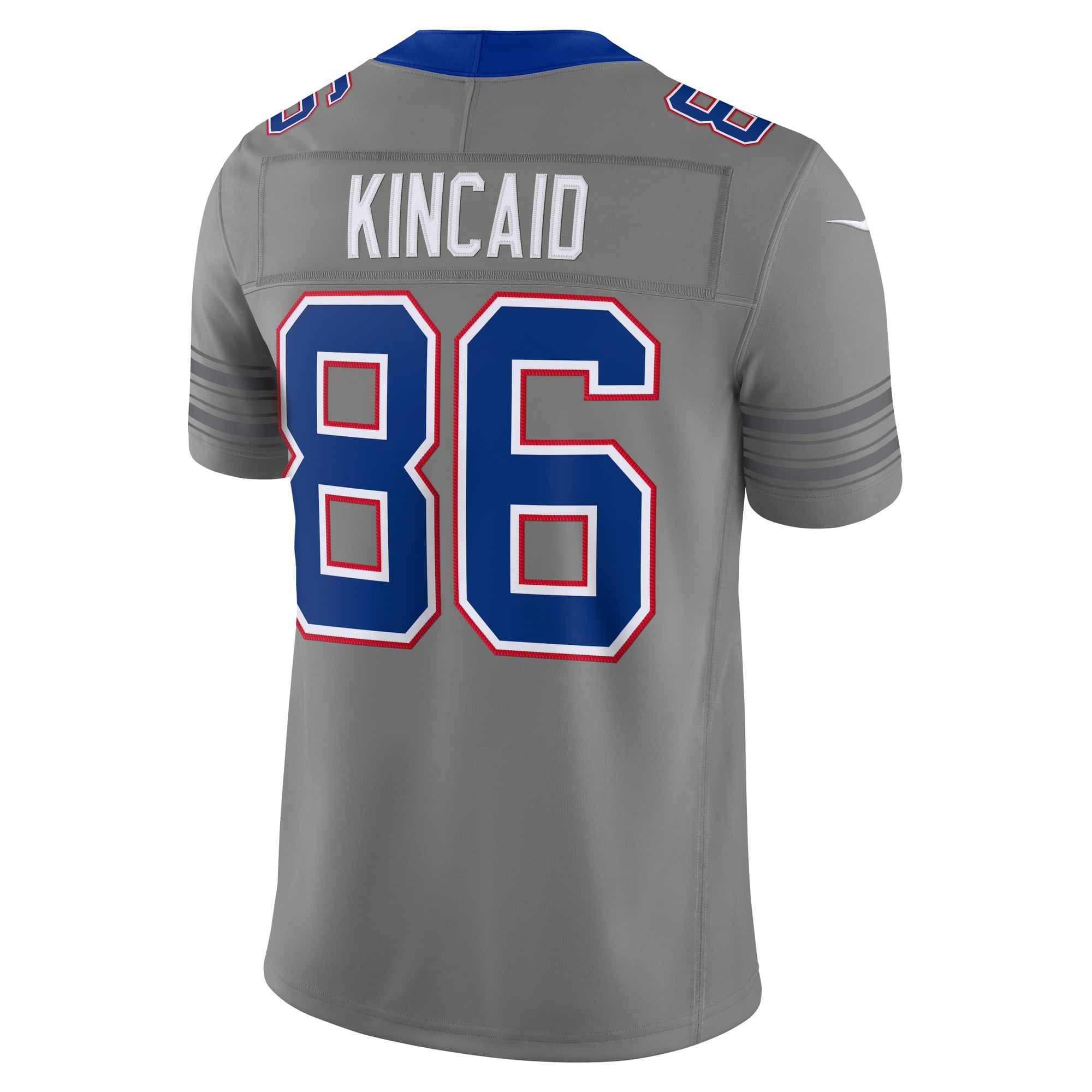 Men's Nike Dalton Kincaid Gray Buffalo Bills Nickel City Vapor F.U.S.E. Stitched Limited Jersey