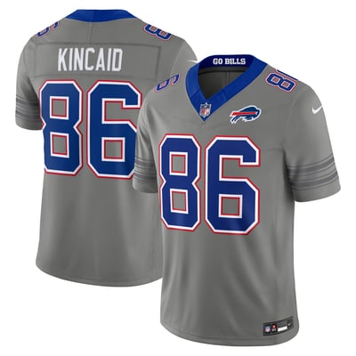 Dalton Kincaid Buffalo Bills Nike Nickel City Vapor F.U.S.E. Stitched Limited Jersey - Gray
