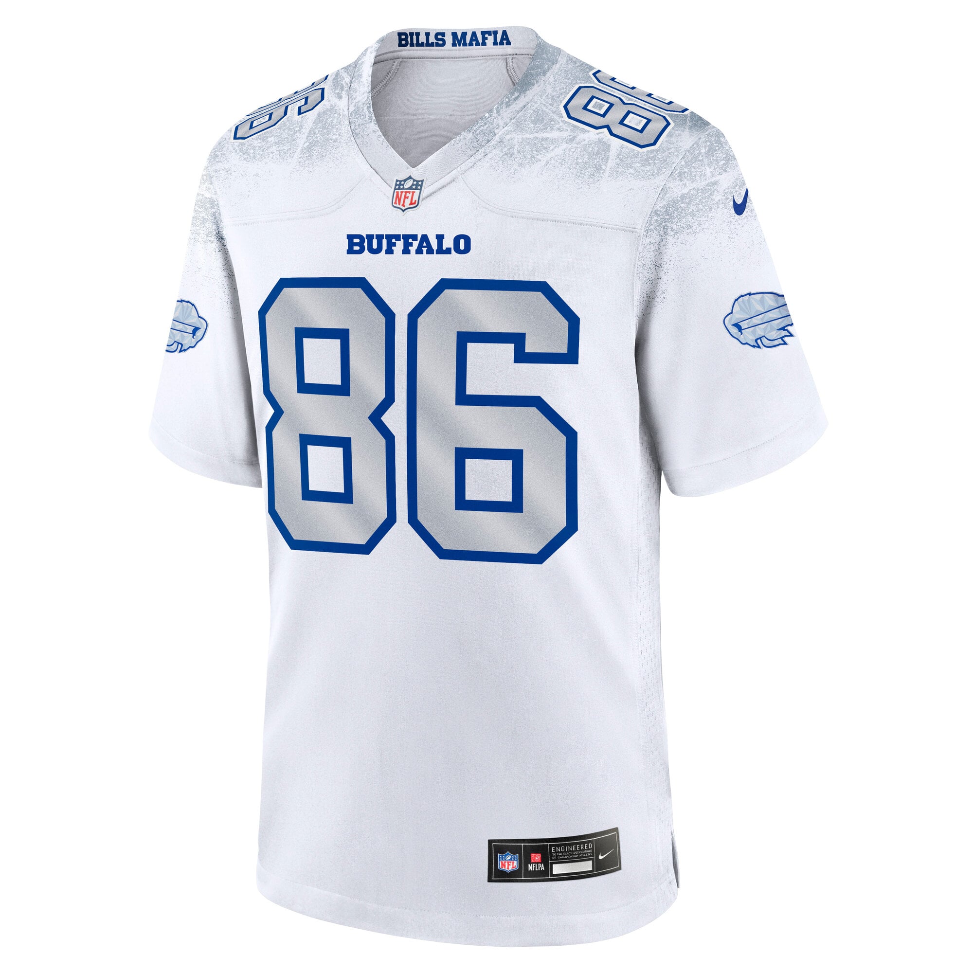 Maillot de match Nike Dalton Kincaid blanc la collection Rivalries des Buffalo Bills pour homme