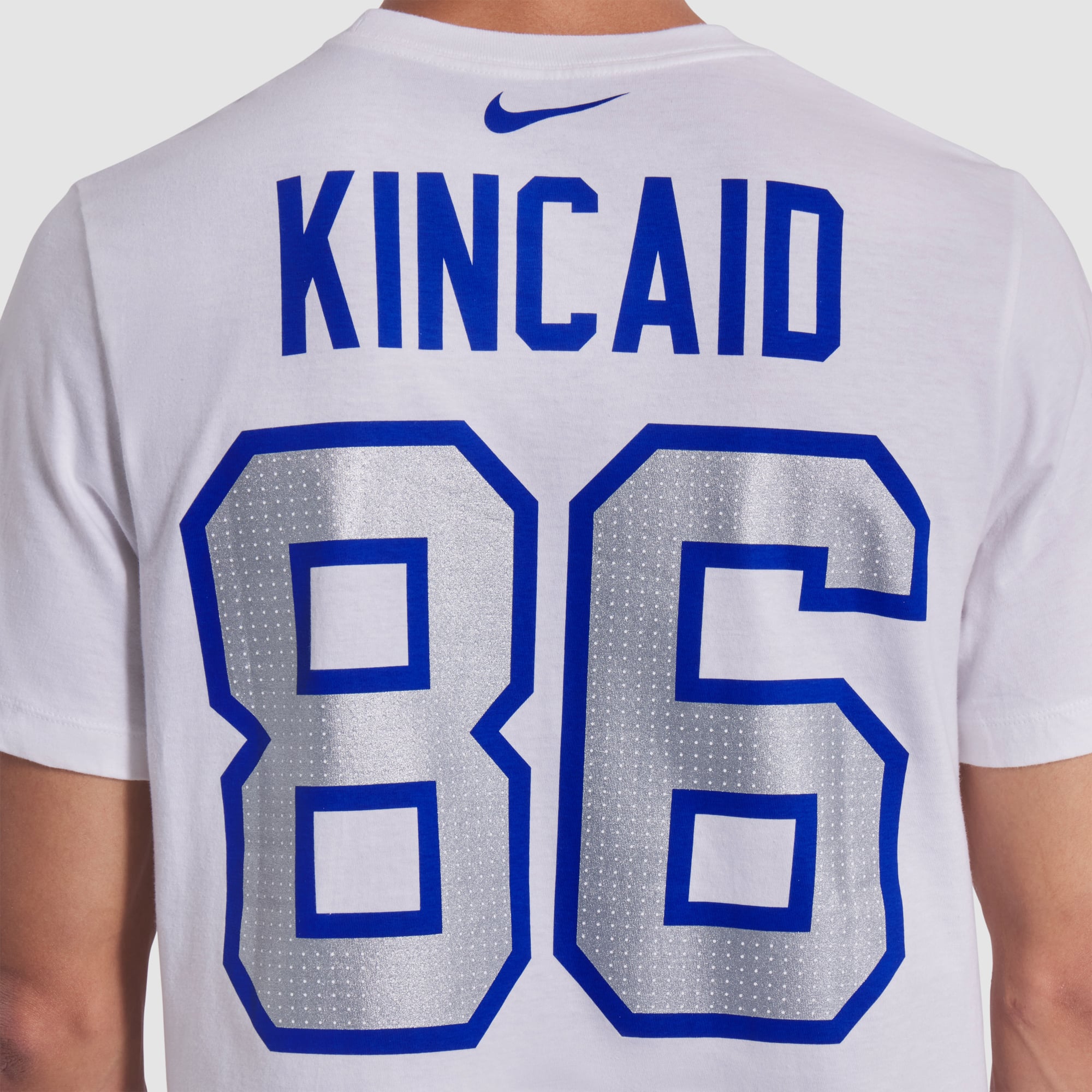 Men's Nike Dalton Kincaid White Buffalo Bills Rivalries Collection Player Name & Number T-Shirt